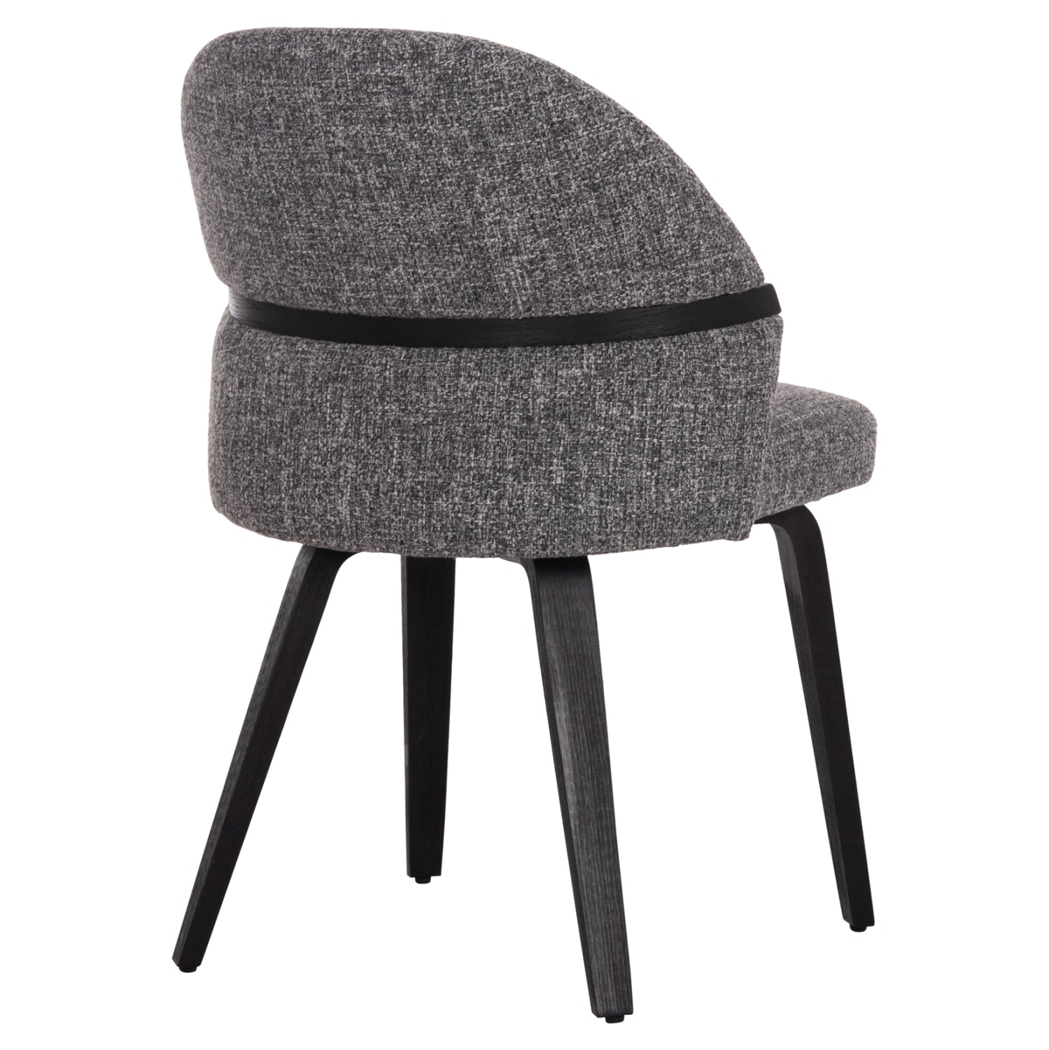 Трапезен стол Dekker черен-сив цвят 50x60x80см