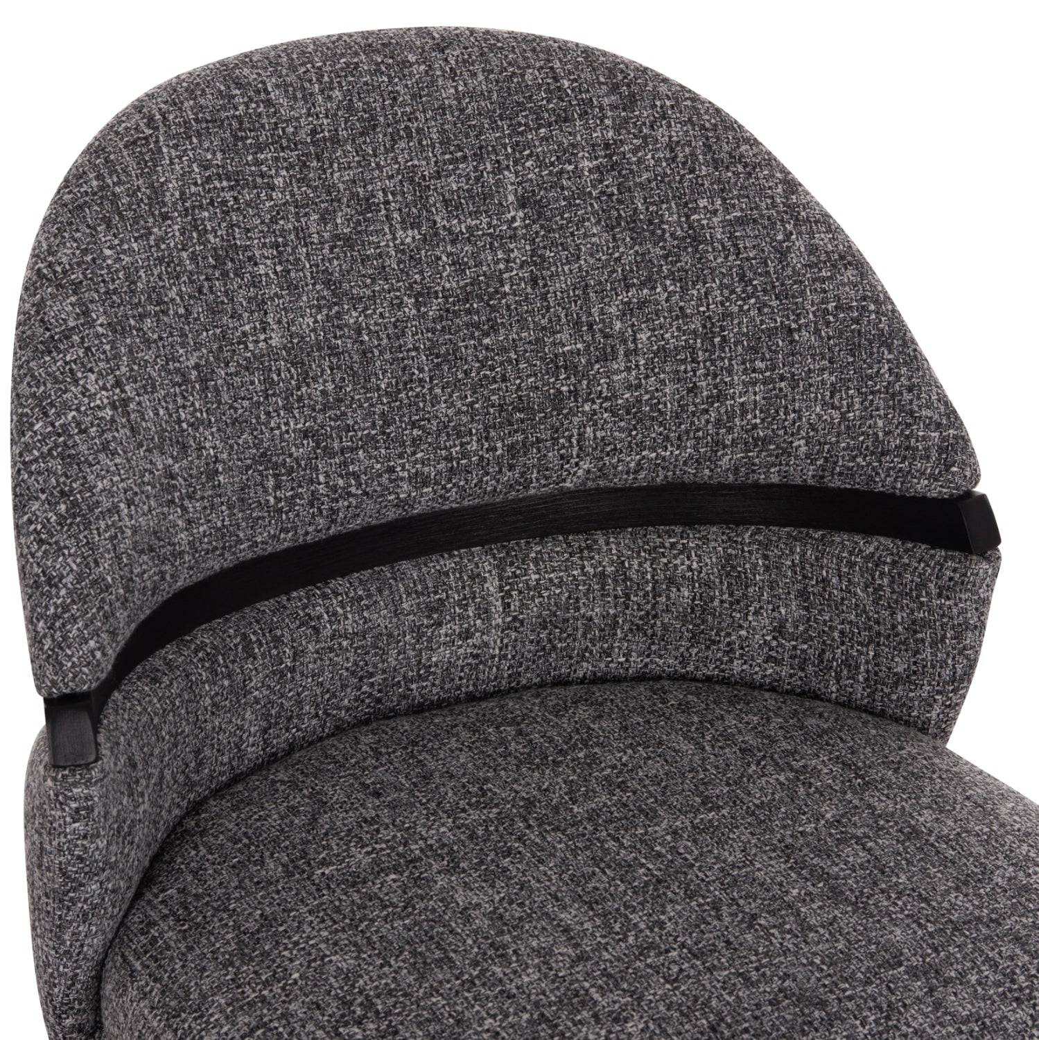 Трапезен стол Dekker черен-сив цвят 50x60x80см