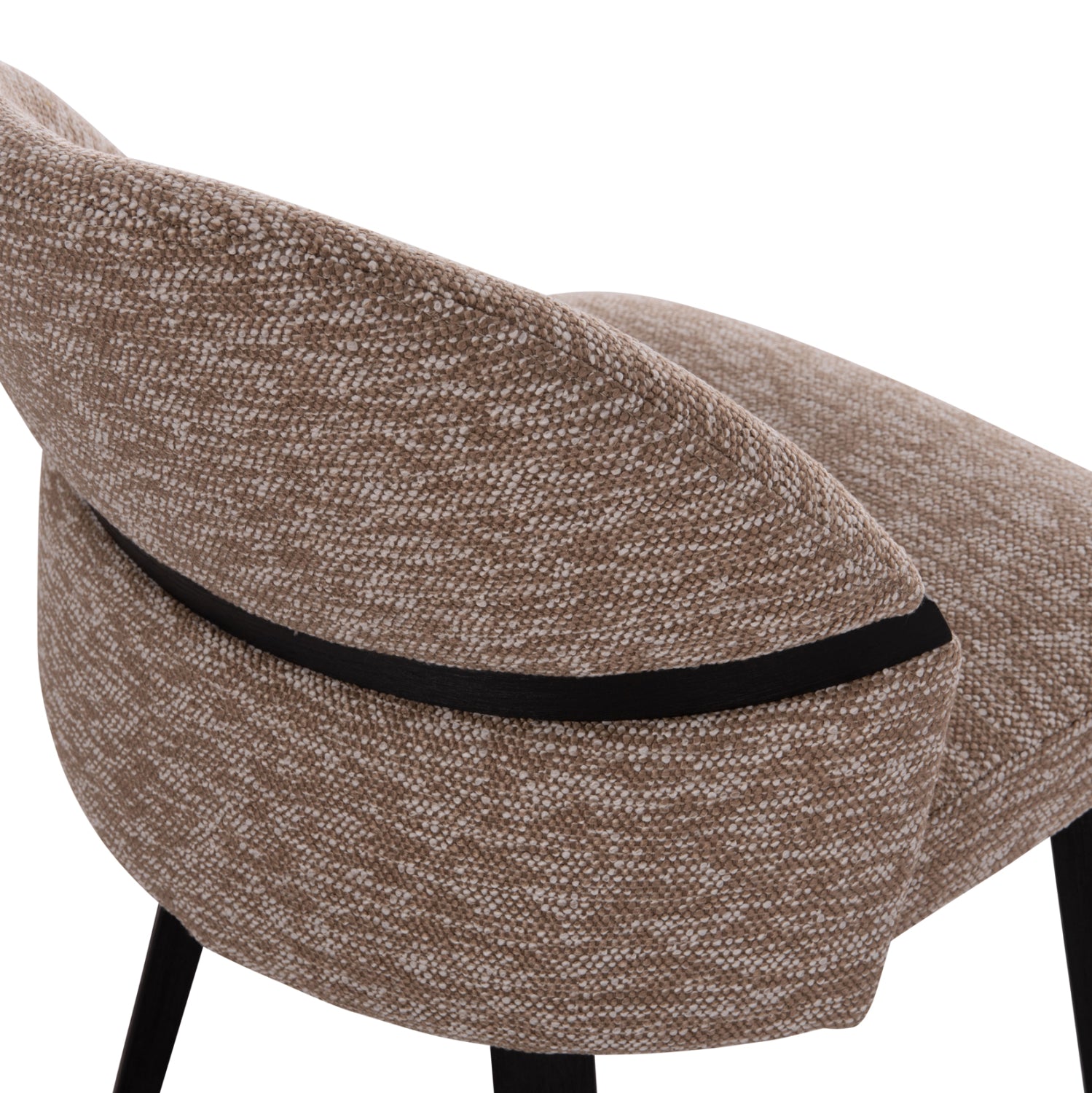 Трапезен стол Dekker кафяв-черен цвят 50x60x80см