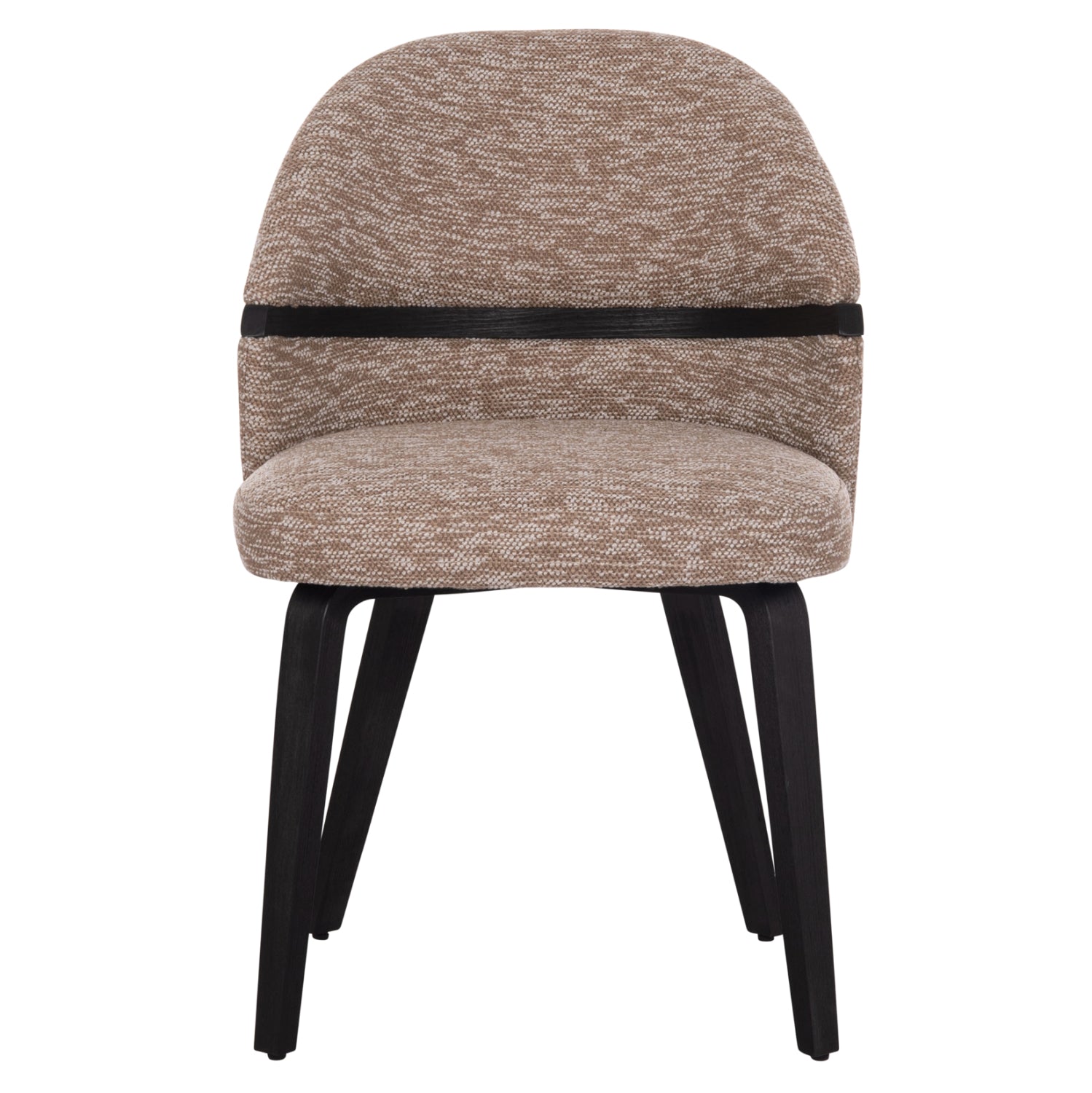 Трапезен стол Dekker кафяв-черен цвят 50x60x80см