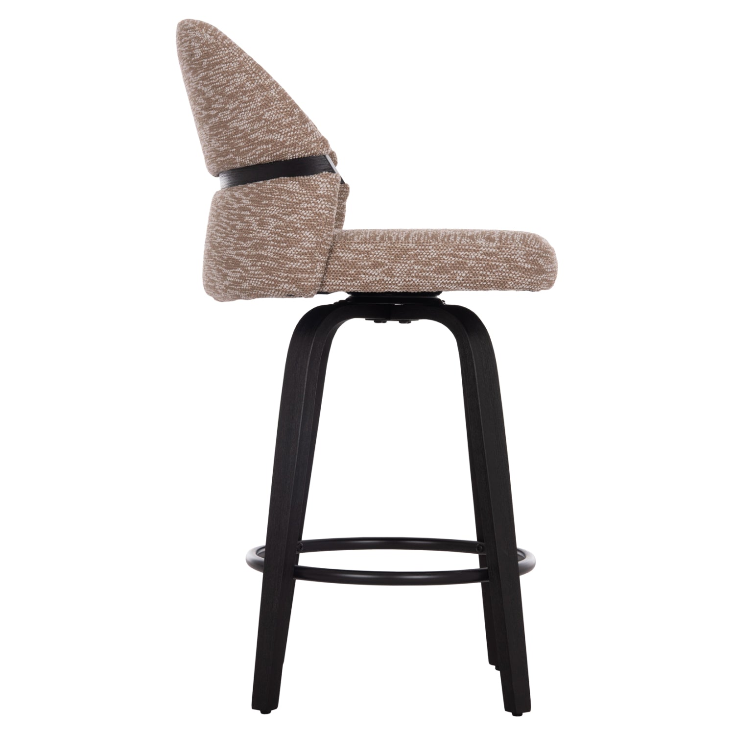 Бар стол Dekker кафяв-черен цвят 48x54x96см