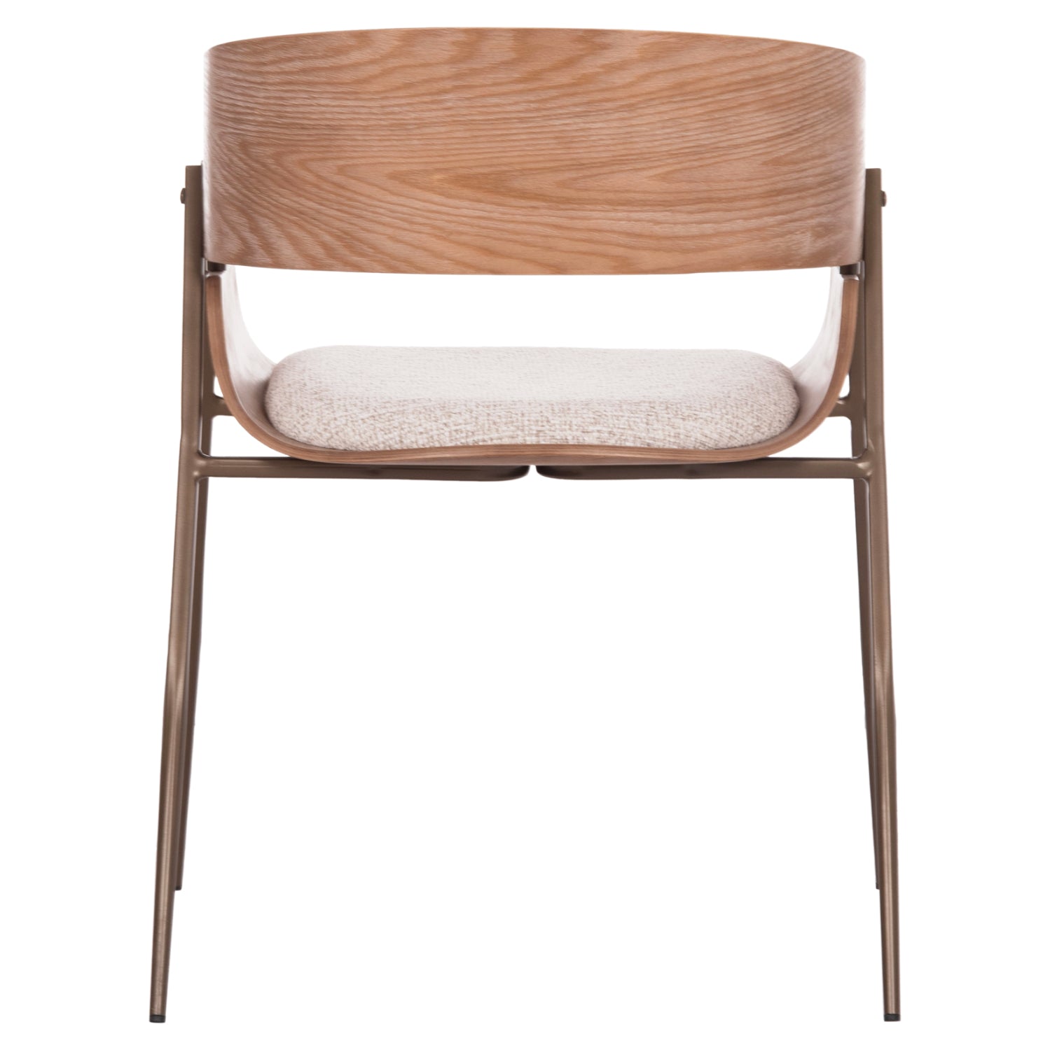 Кресло KRILL кафяв-бял-меден цвят 55,5x55x72см.