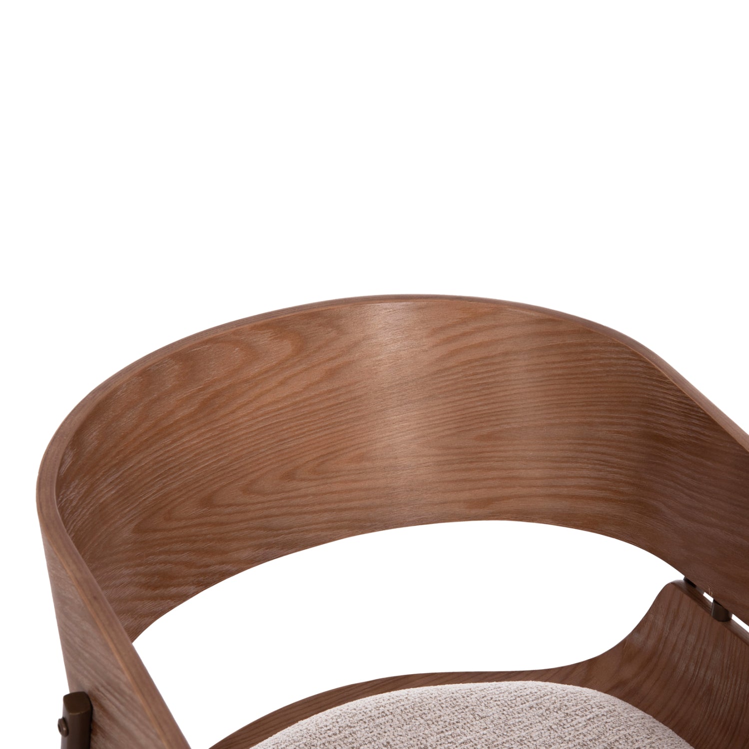 Кресло KRILL кафяв-бял-меден цвят 55,5x55x72см.