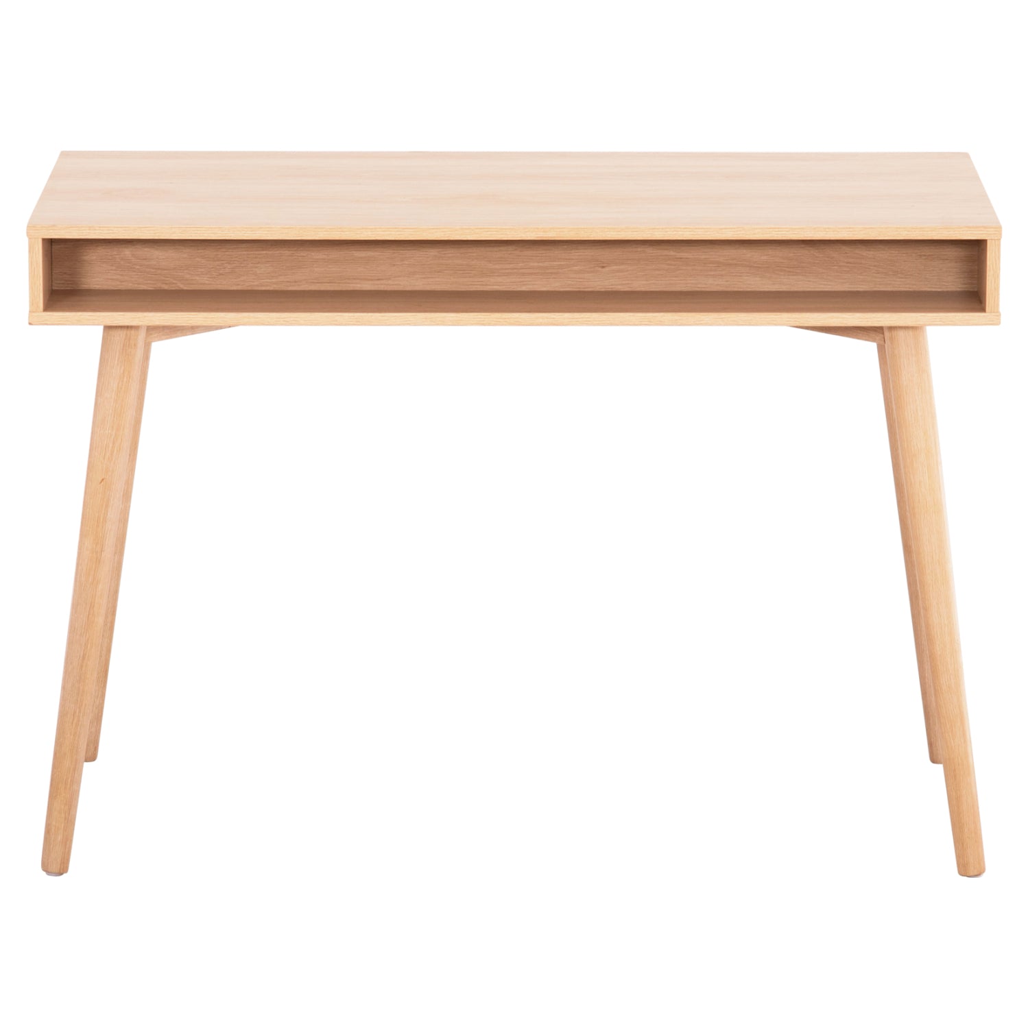 Меламиново бюро gaet в цвят sonama-сиво-бяло-бежово 110x50x76.5см