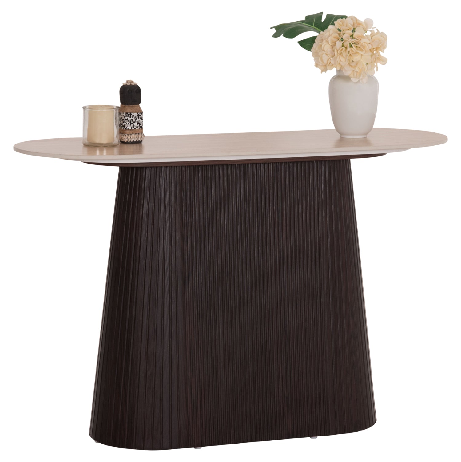 Конзола  CATER керамичен плот вид на травертин-мдф основа 120x40x77см.