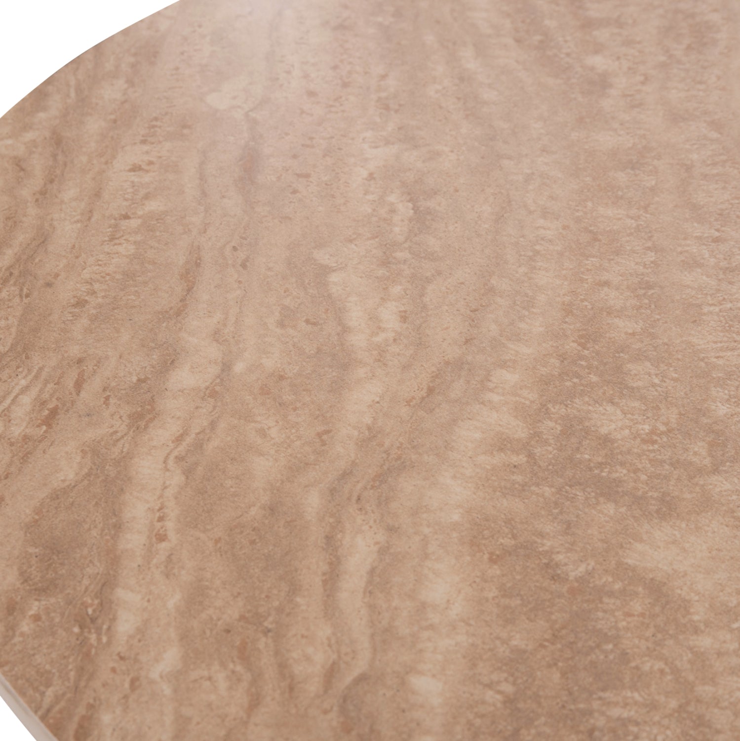 Трапезна маса TWIL керамичен плот вид на травертин-основа мдф Ф126x77см