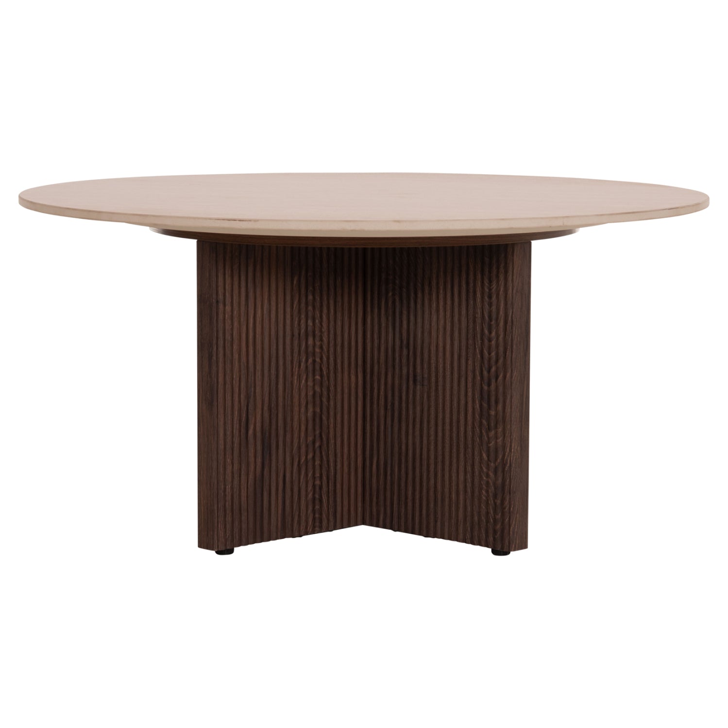 Холна маса SKY керамичен плот вид на травертин-основа мдф ф80x40hсм.