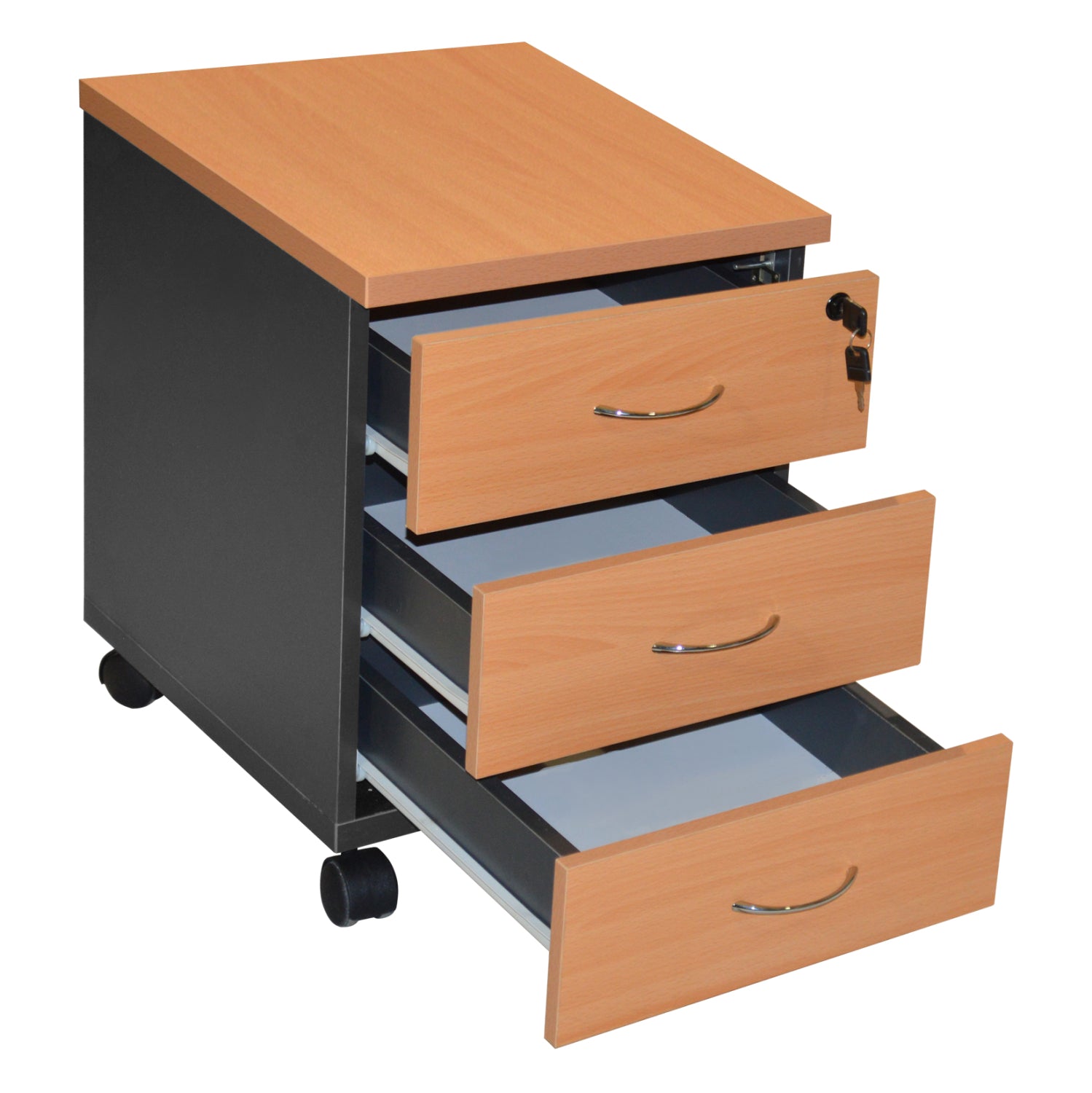 Офис шкаф с 3 чекмеджета Про/бук 38X48X53см