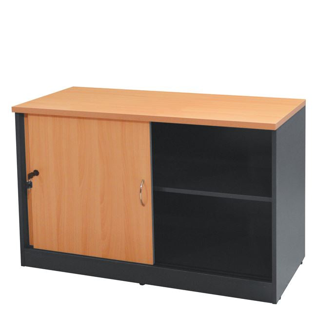 Офис шкаф ABELINA цвят дъб 100x45x69см