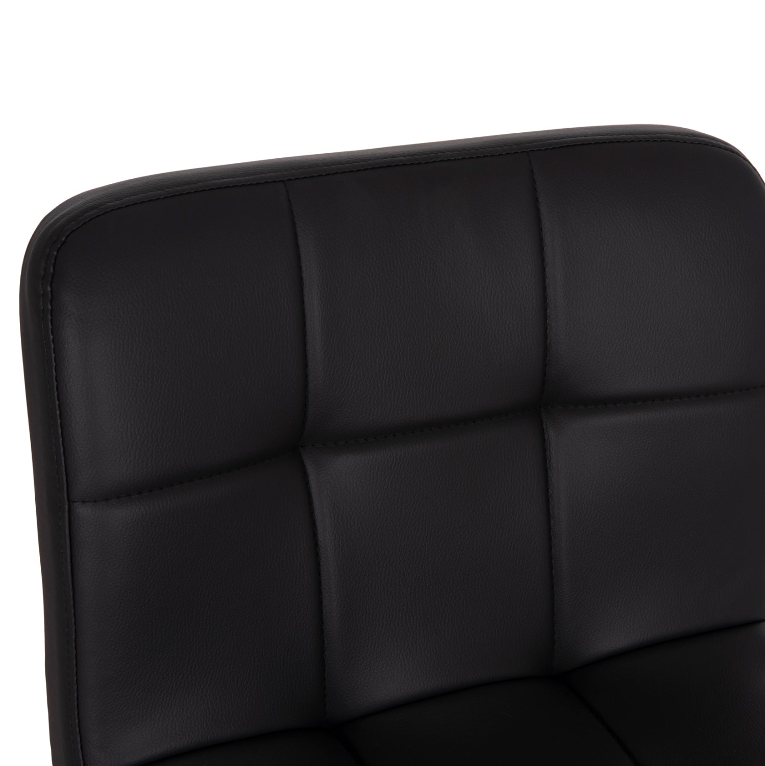 Въртящ се бар стол Диана черен, pu - хромиран метал, 44x52x109 см