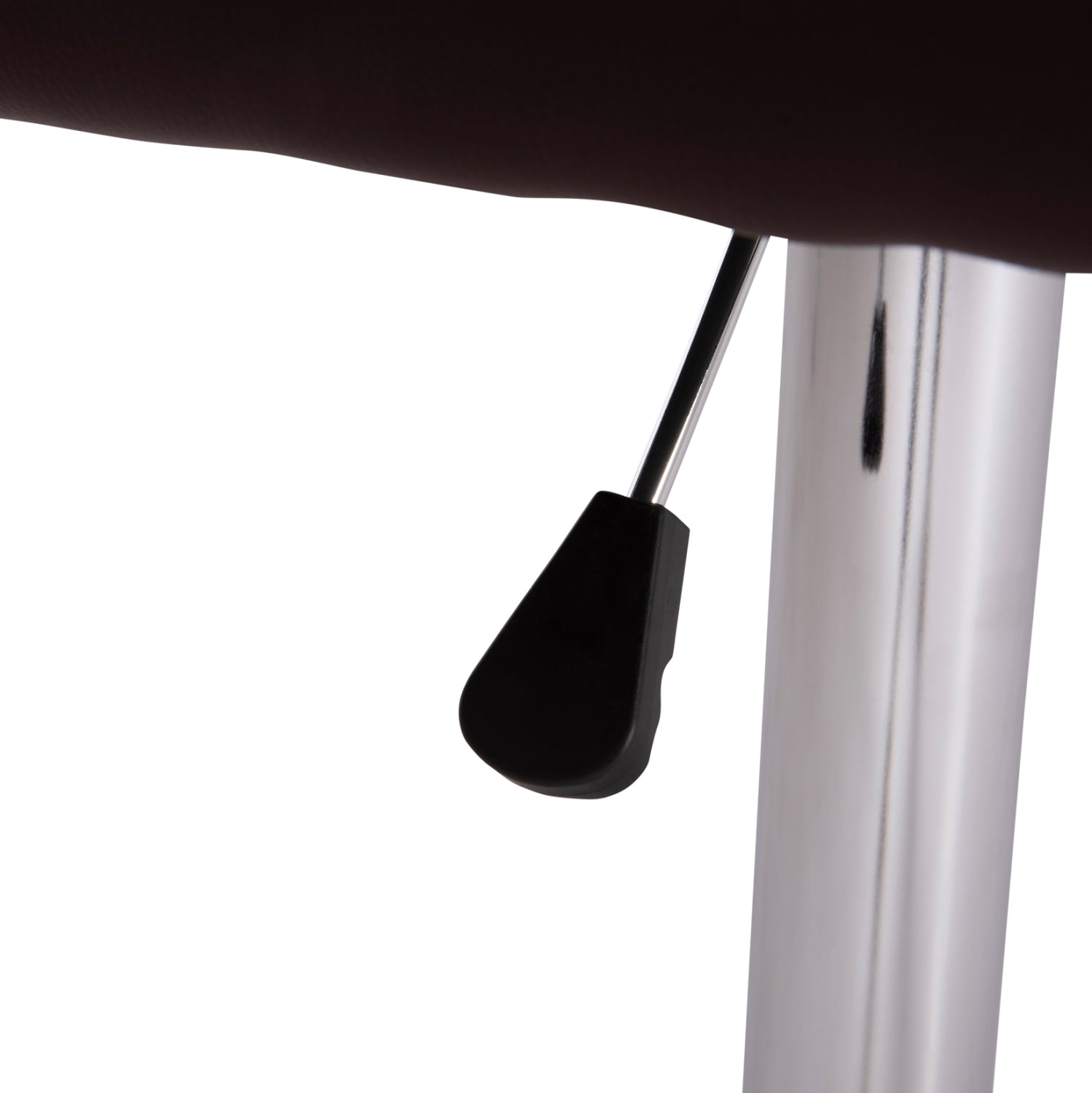 Бар сто Диана кафяв ПУ метал/хром