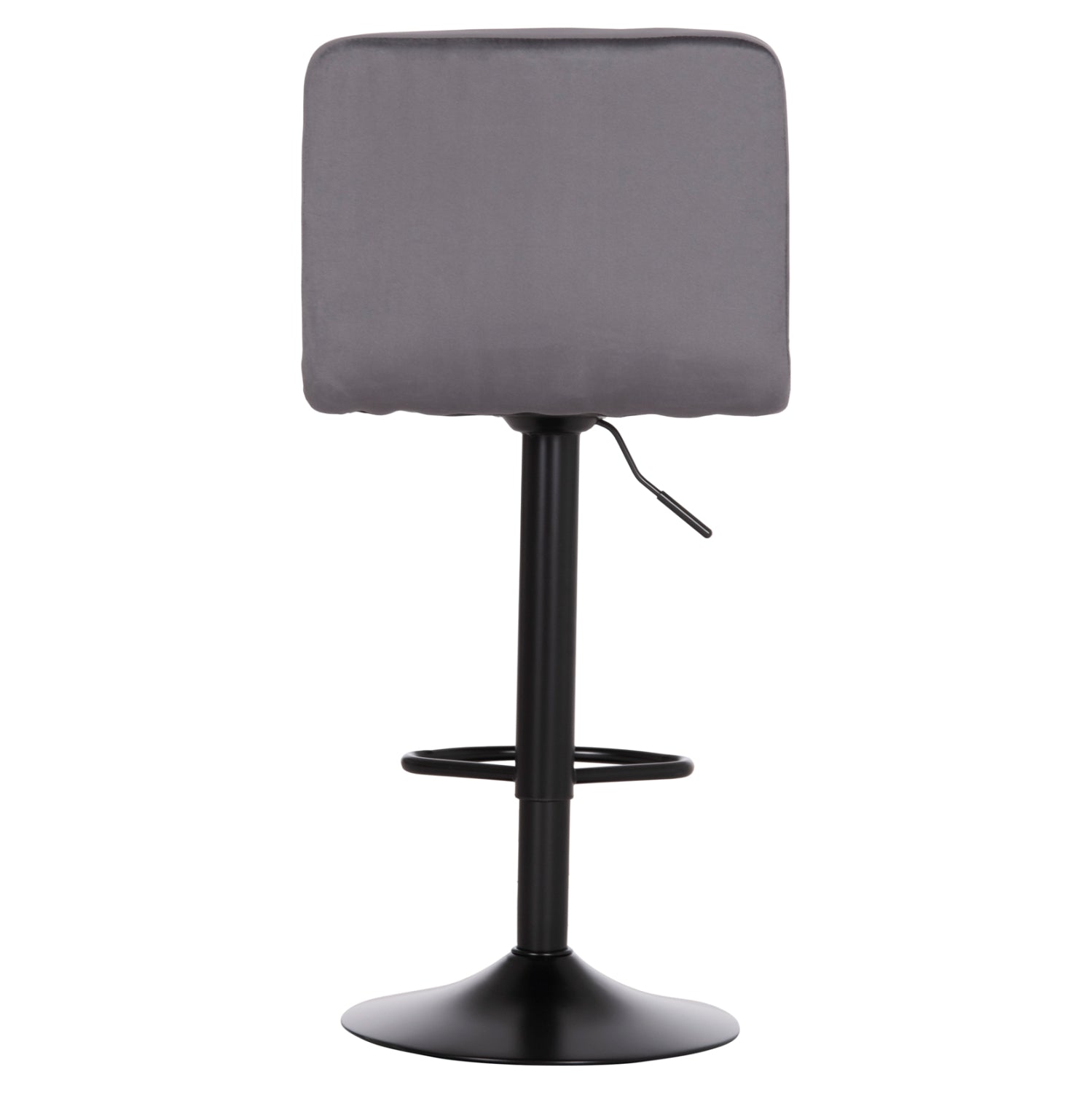 Бар стол Диана сиво кадифе/ черно 44x52x109см