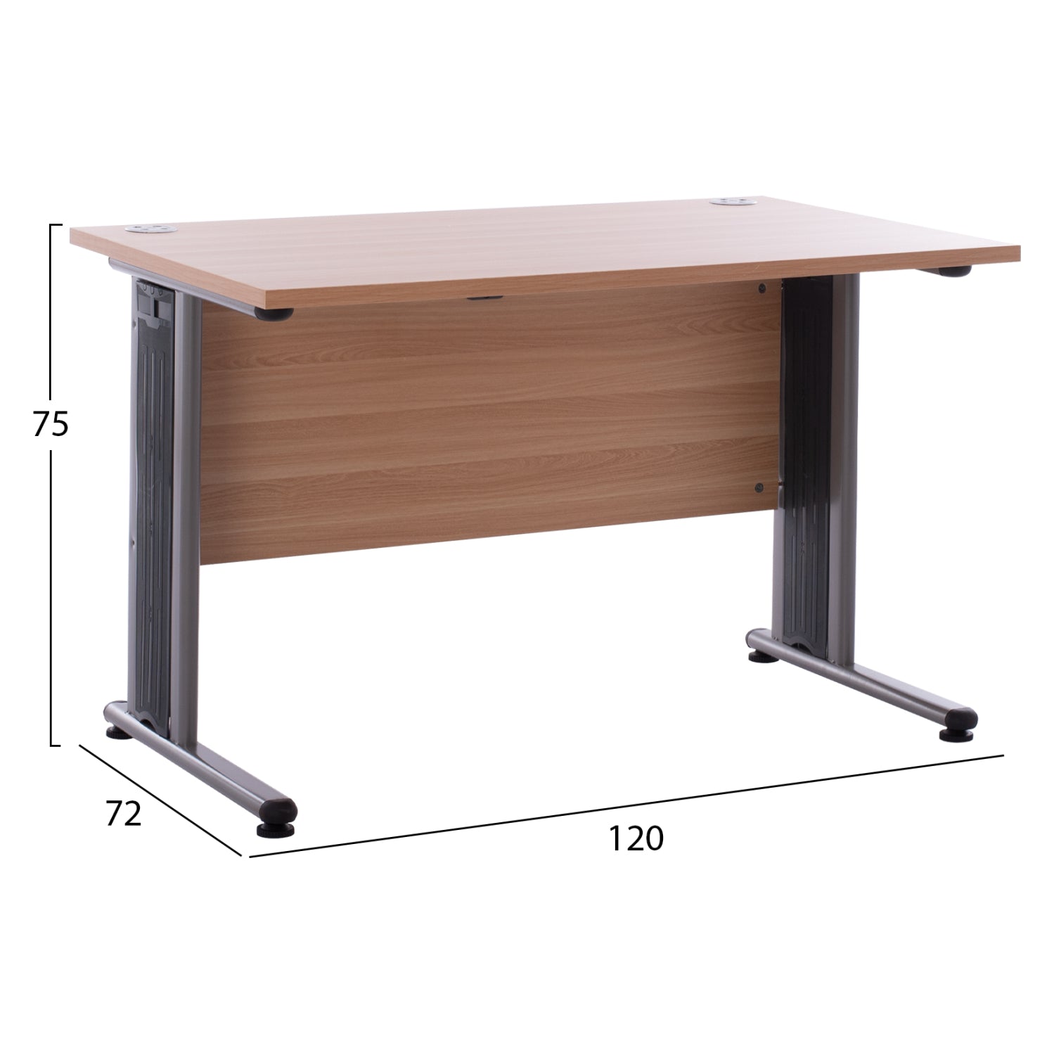 Професионално бюро VALDEN бук 120х72х75см