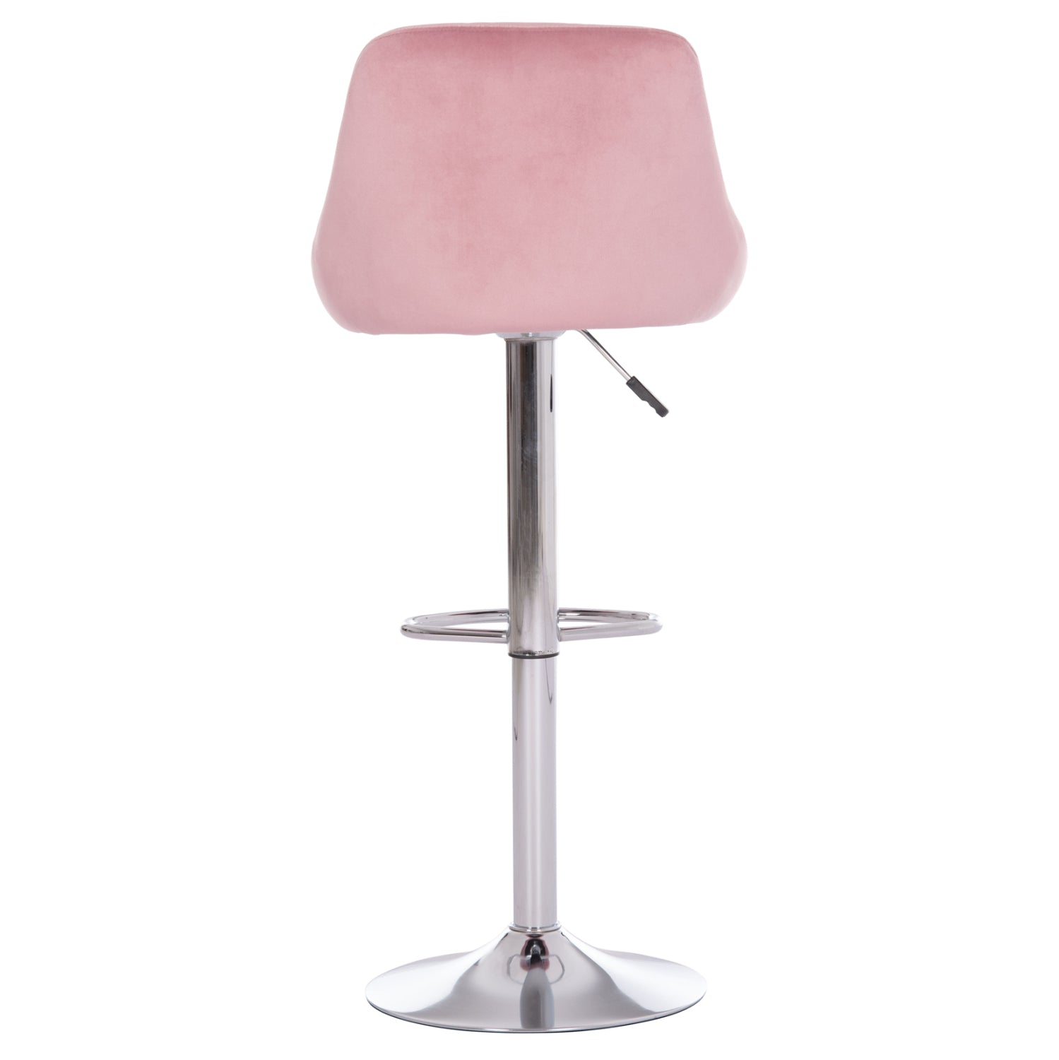 Бар стол Rose КГ204.42 с хромиран амортисьор и кадифе в цвят гнила ябълка 48x45x105см.