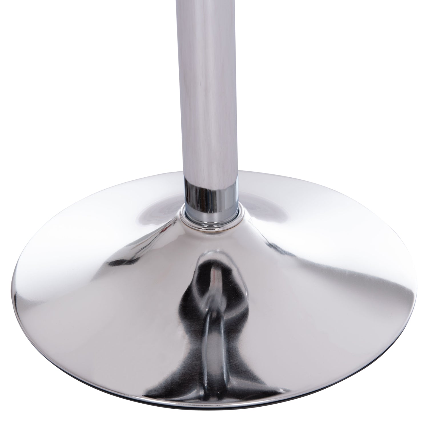 Бар стол Rose КГ204.44 с хромиран амортисьор и черно кадифе 48x45x105см.