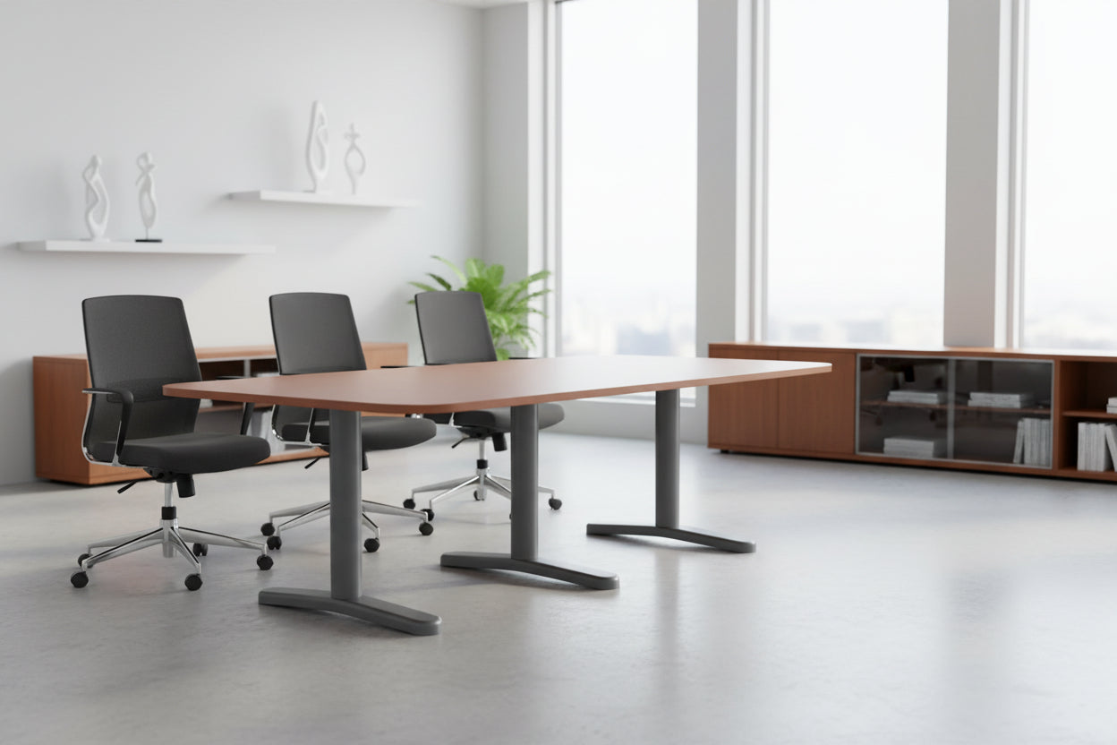 Конферентна маса WALVIA цвят череша 240X120X75см