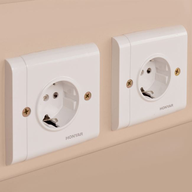 Рецепция DALTON цвят венге-бежов 240x80x106см