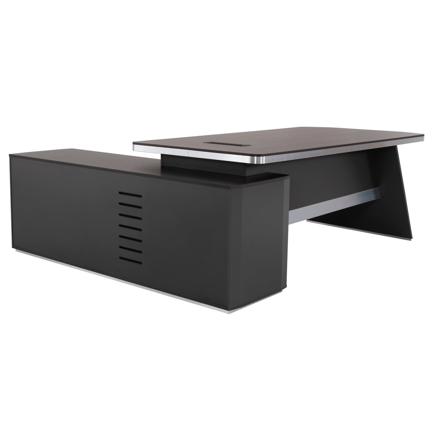 Офис бюро ROSEWOOD сив цвят 220X180X76см