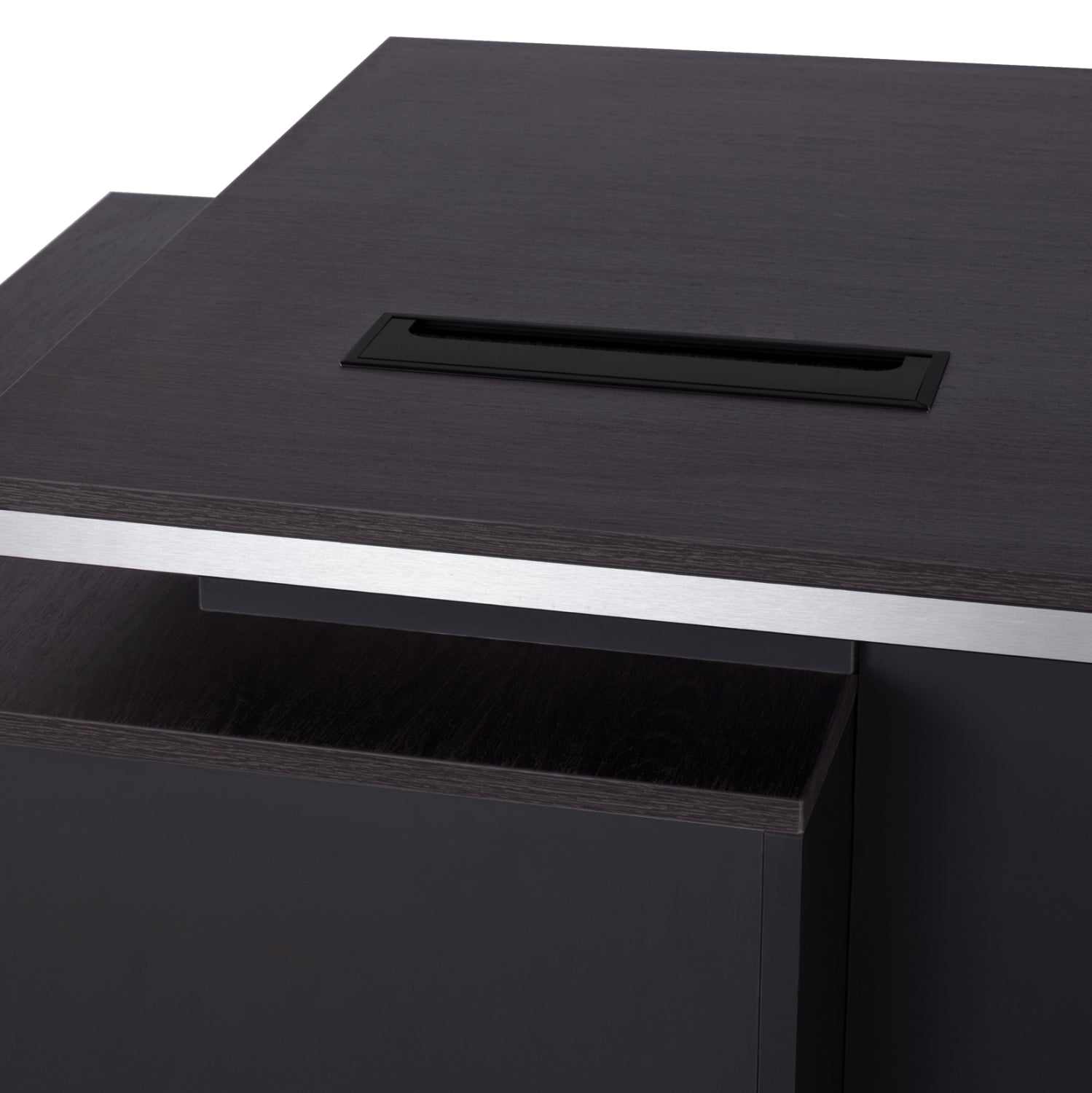 Офис бюро ROSEWOOD венге-сив цвят 160X80X76см