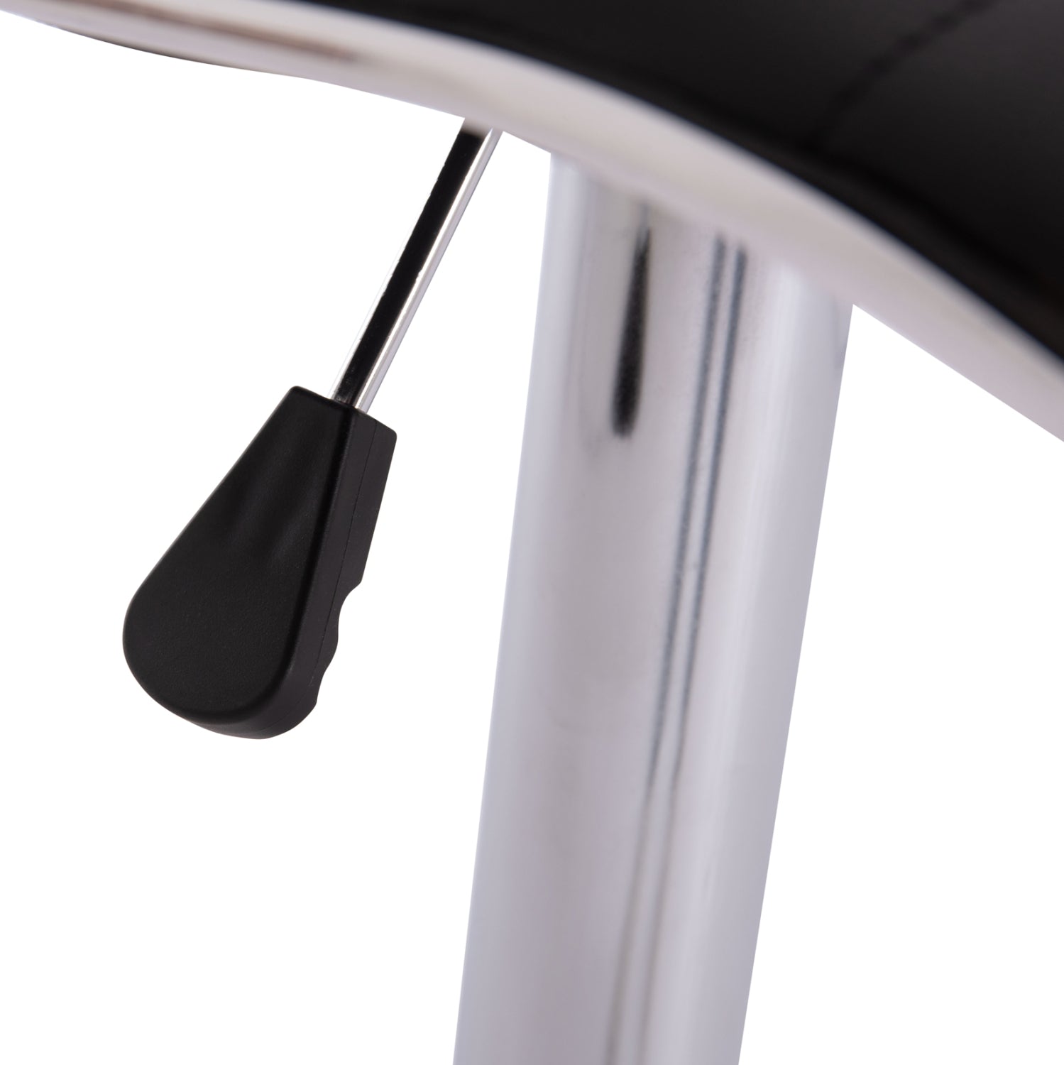 Въртящ се бар стол nexus амортисьор и черен pu 43x47x116см.