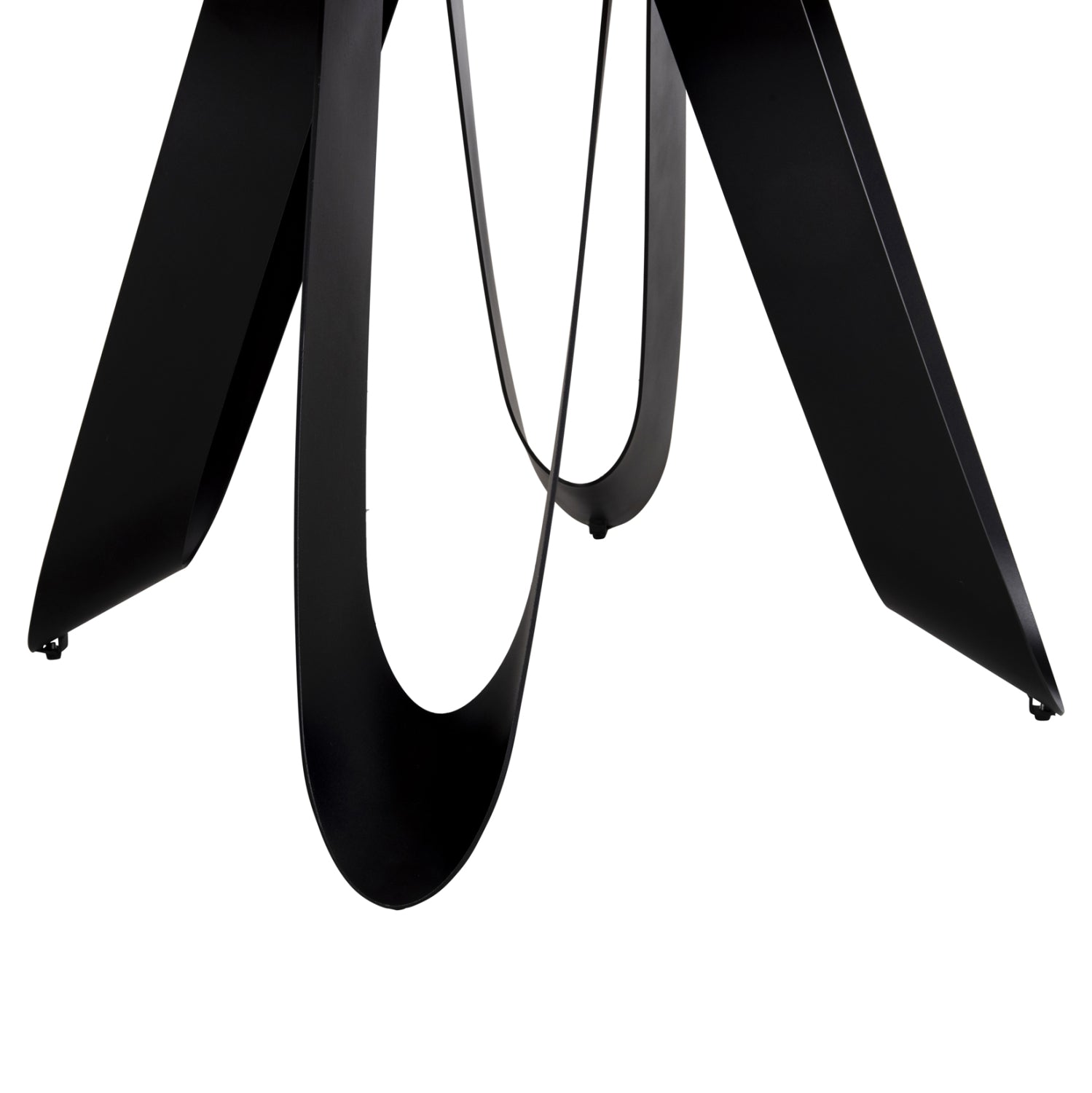 Комплект за трапезария 5 части Zod кръгла маса с керамичен плот - 4 кръгла маса, петрол