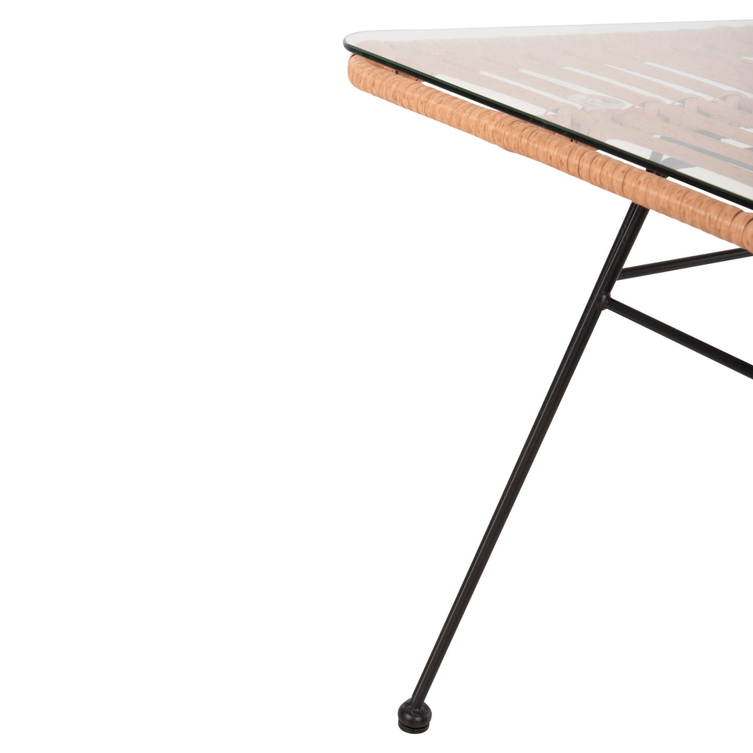 Комплект за външен отдих Аллегра, от 4 части ракита, метал с маса 95x55x51,5