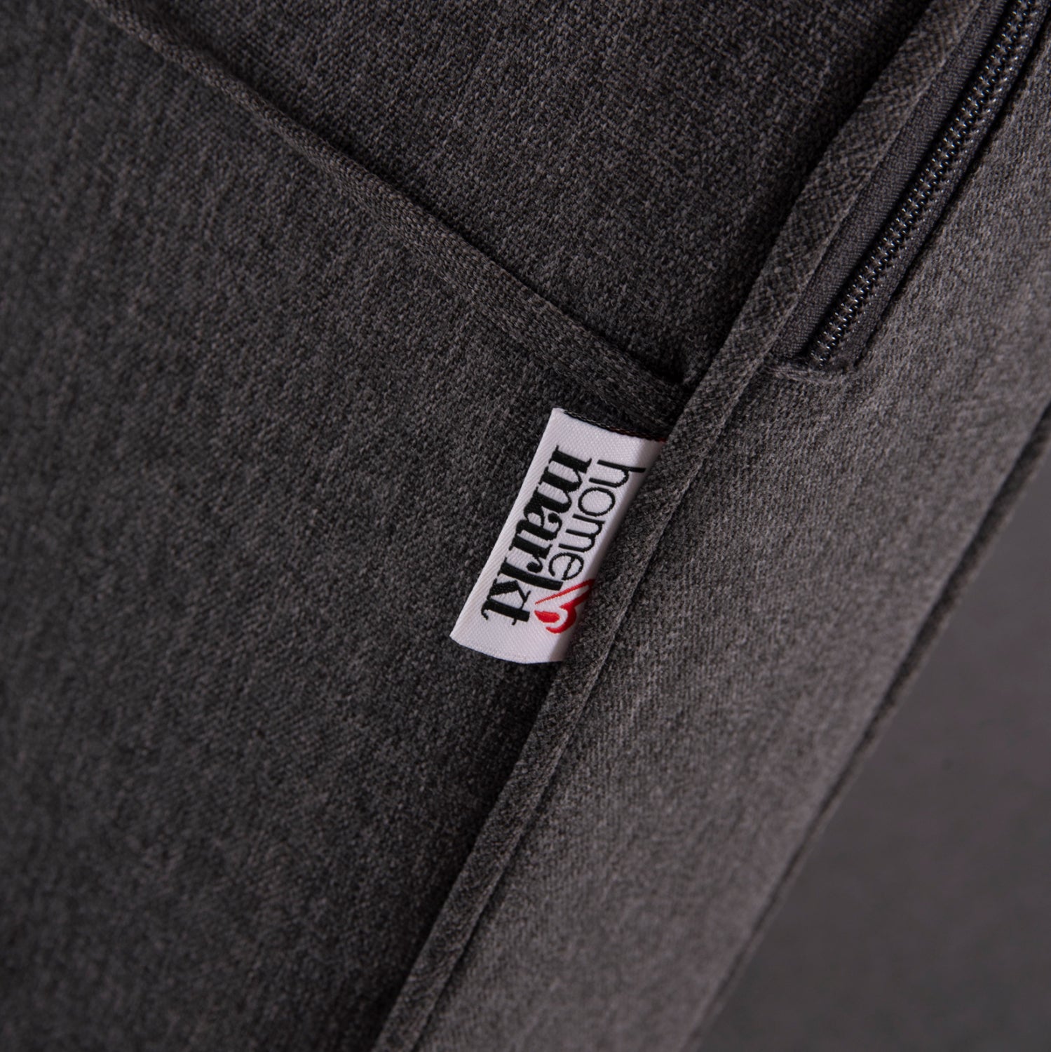 Възглавница за шезлонг тъмносива с пяна, 190x70x10 см