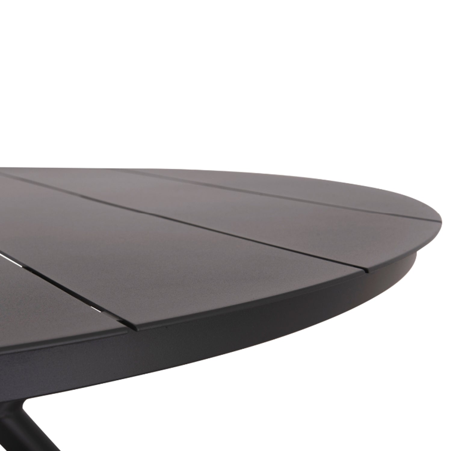 Външен трапезен комплект Space 5бр тъмно сив алуминий--ператан с маса Φ126x74