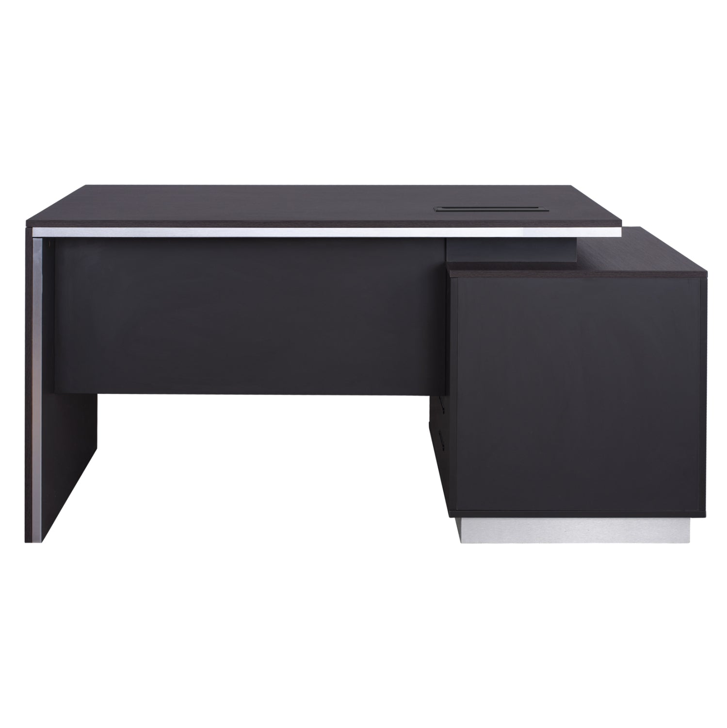 Офис бюро ROSEWOOD ляв шкаф цвят венге-сив 180X80X76см