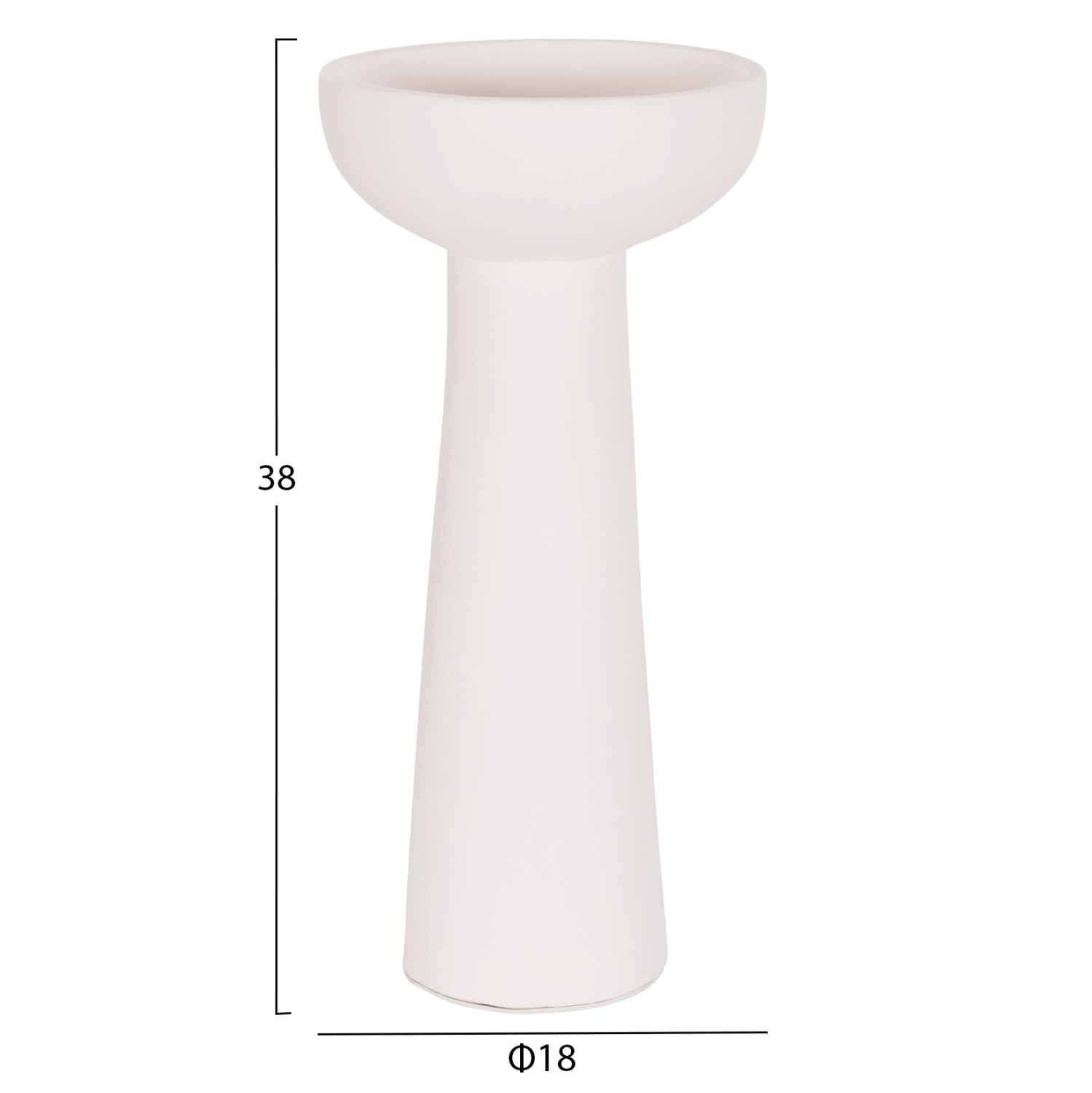 Комплект от 3 настолни декоративни вази LEKKAN 21142.01 теракота в бяло и черно