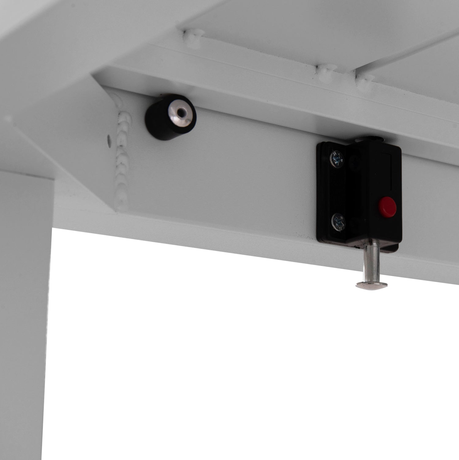 Външен трапезен комплект маса Krum с 6 кресла--бял алуминий с маса 160-240x90x73