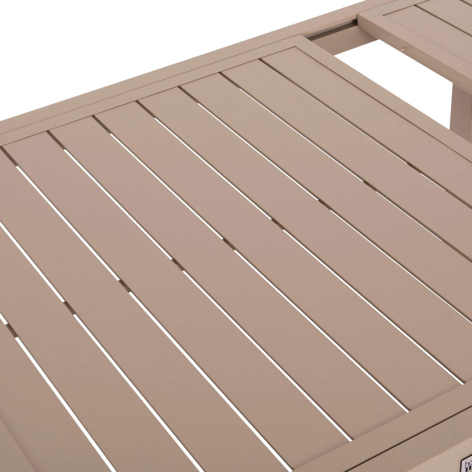 Външен трапезен комплект 7бр Крум алуминий в цвят на шампанско с маса 160-240x90x73