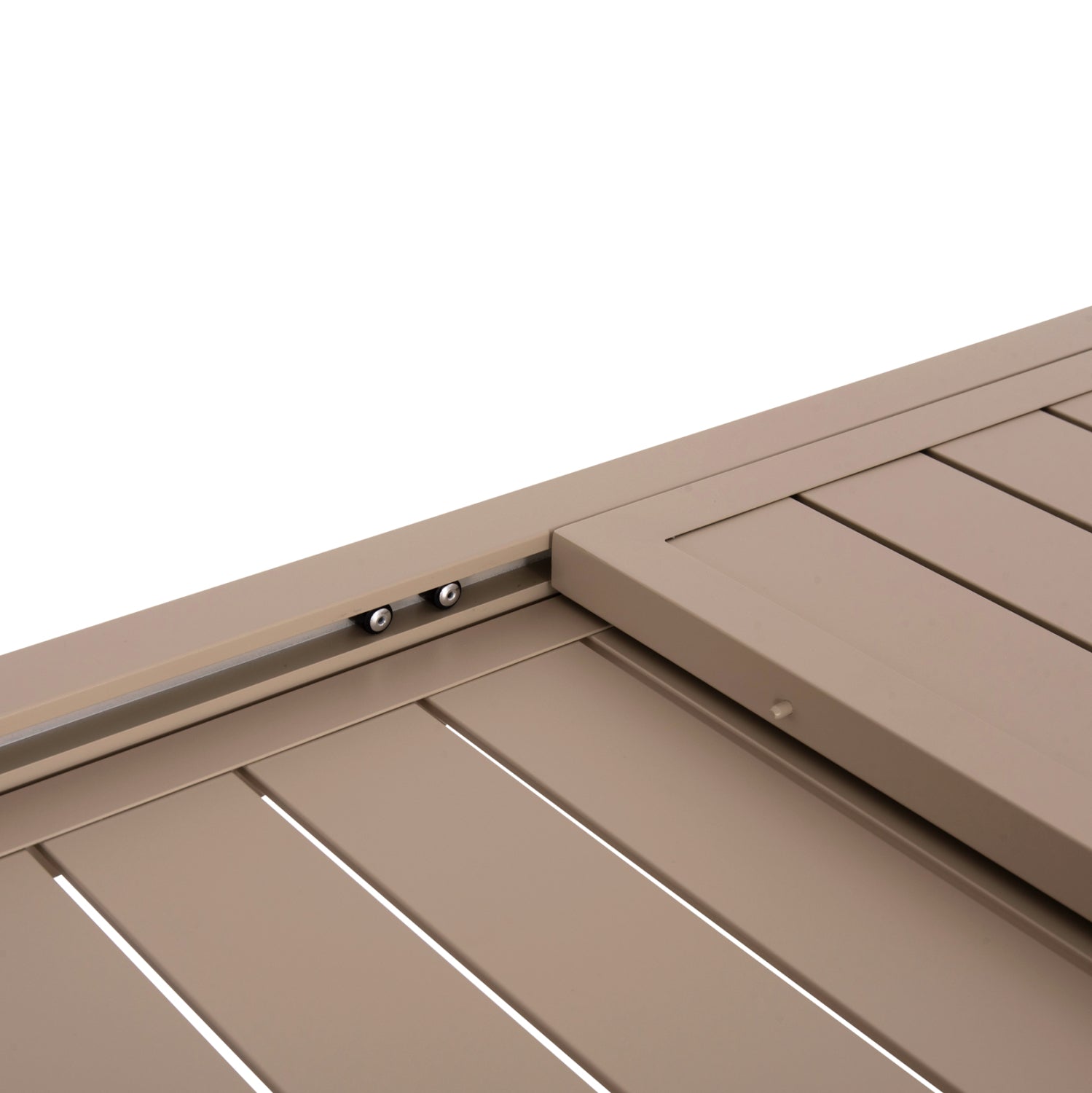 Външен трапезен комплект 7бр Крум мока алуминий--ператан с маса 160-240x90x73