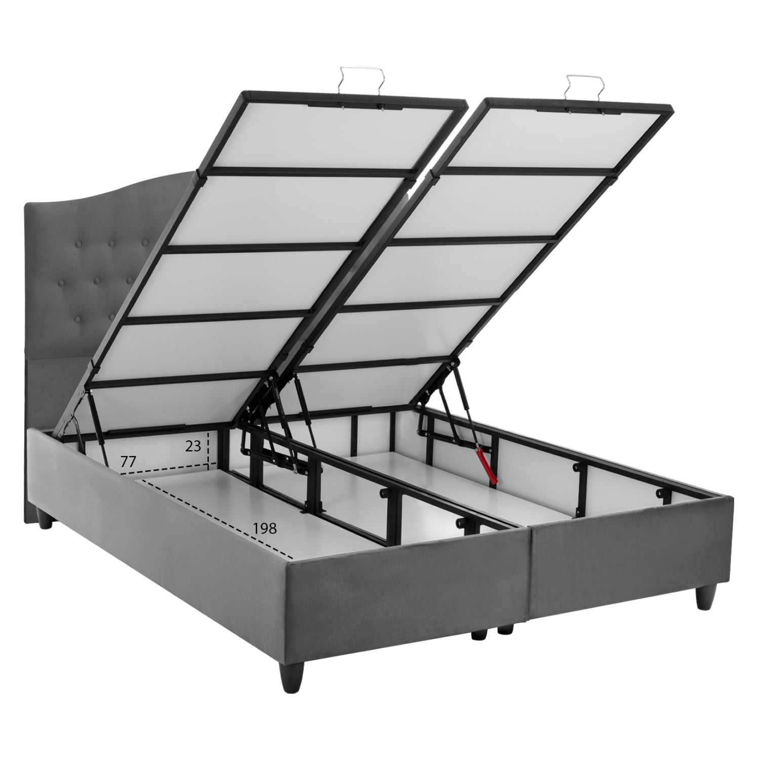 Спалня Малена сив цвят с матрак 160х200см