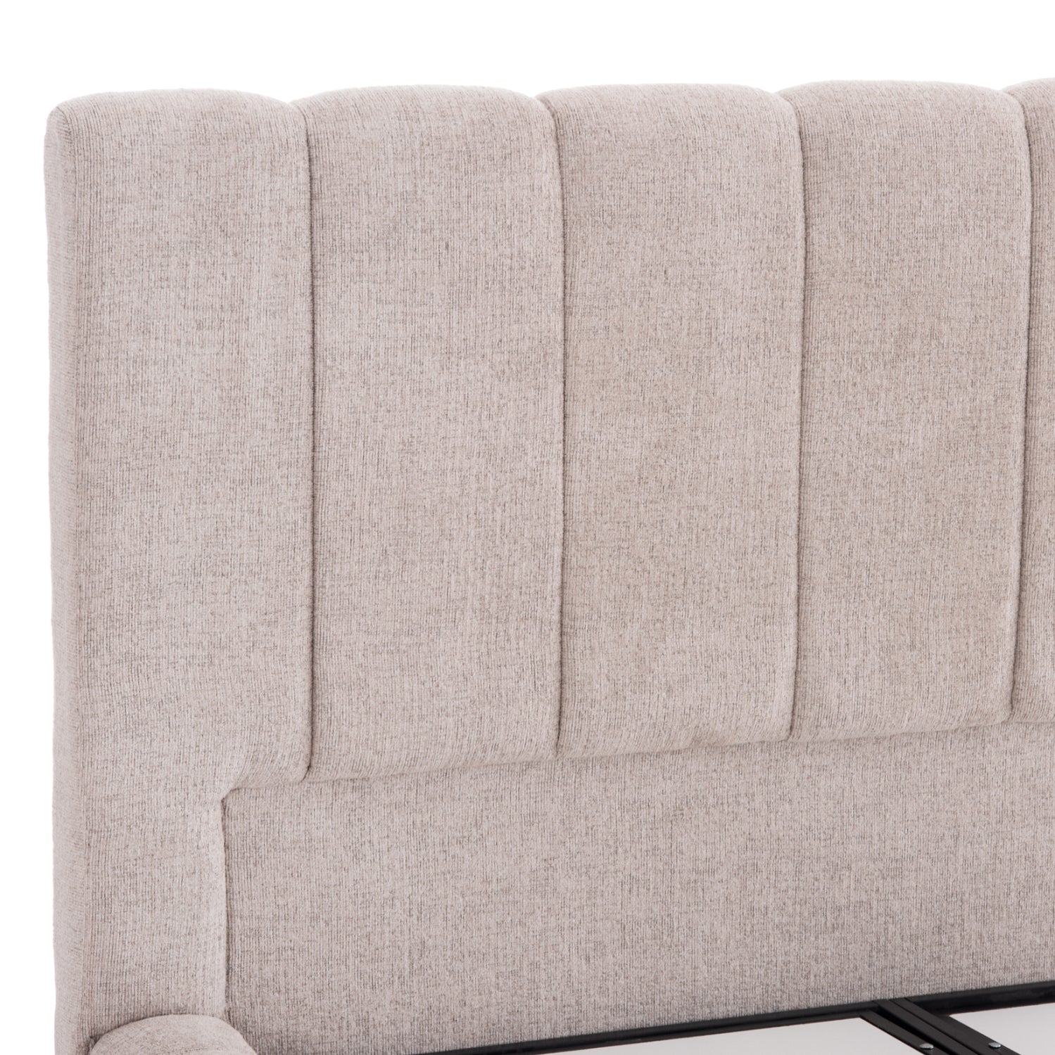 Спалня с матрак и механизъм REMO 160х200 см бежово букле