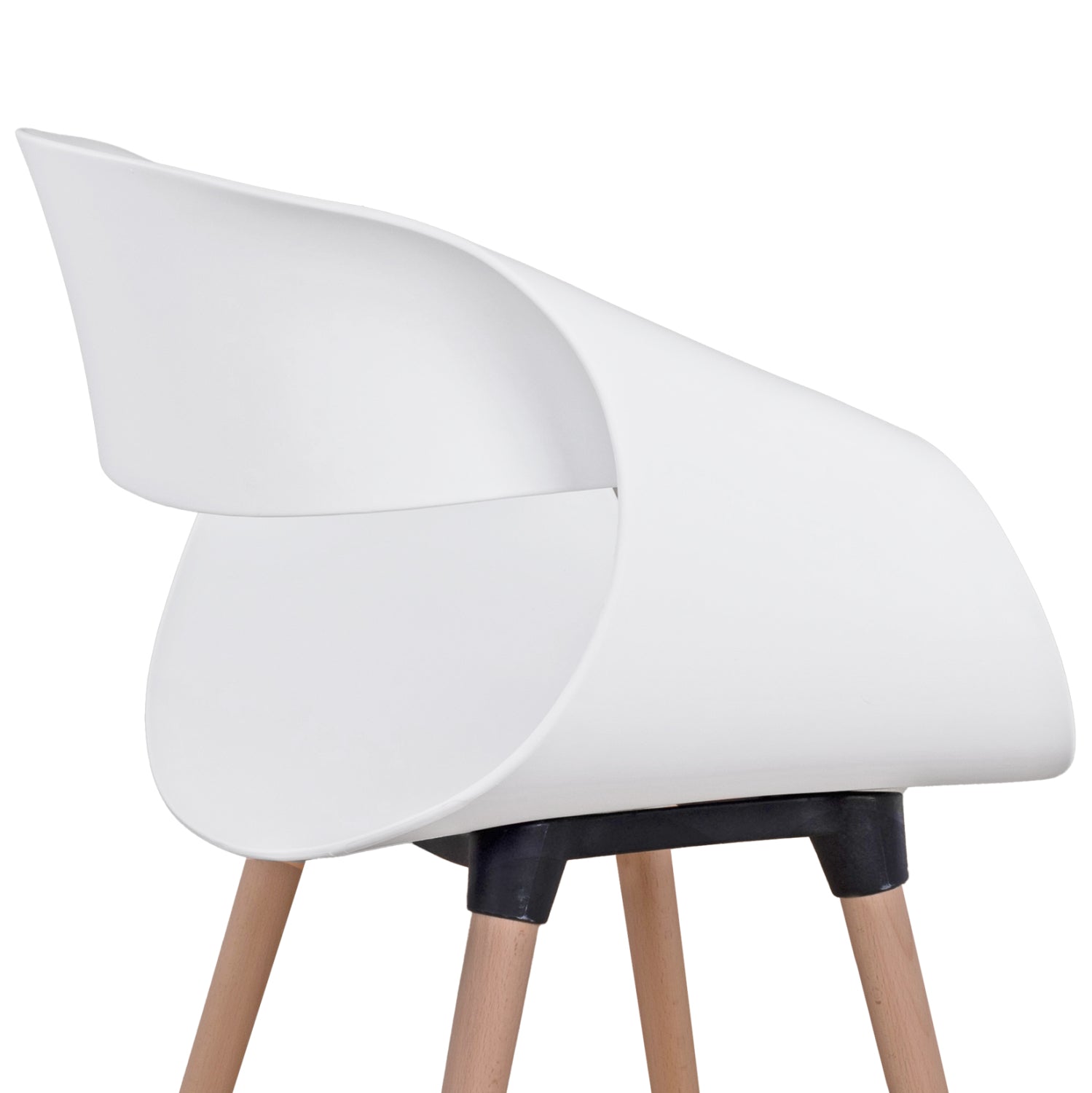 Трапезен комплект 5бр maggie КГ21186 mdf плот и полипропилен в бял цвят