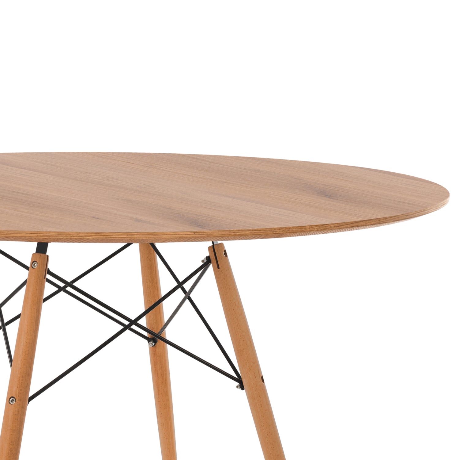 5бр. трапезен комплект brave с 4 столова и кръгла маса