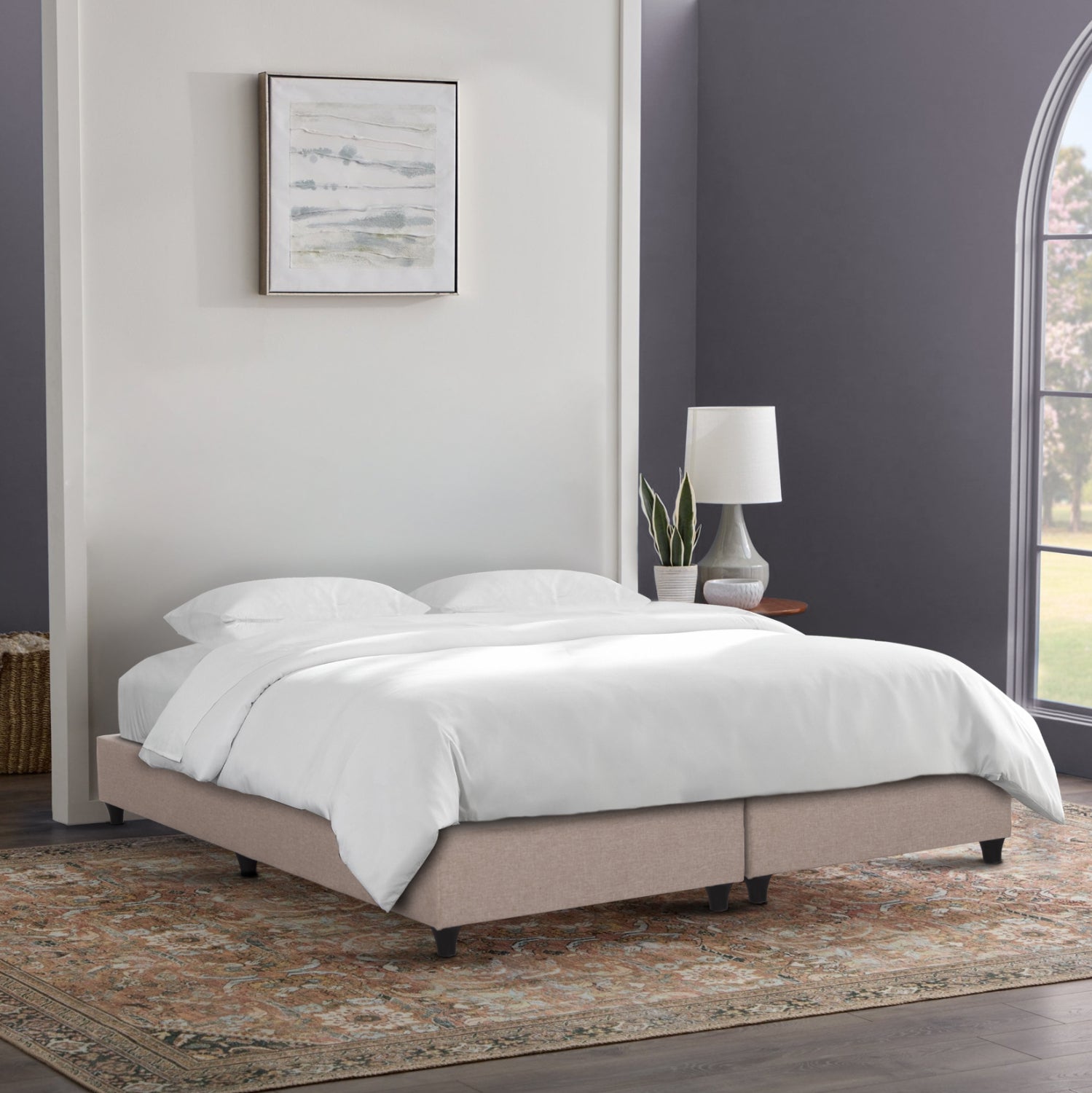 Спалня SIGGY бежов цвят 180x200см.