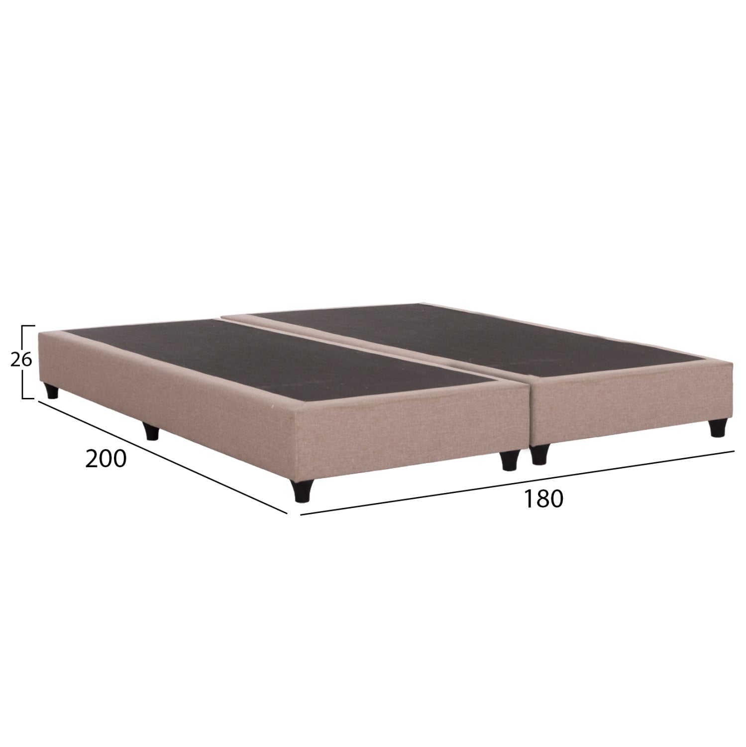 Спалня SIGGY бежов цвят 180x200см.