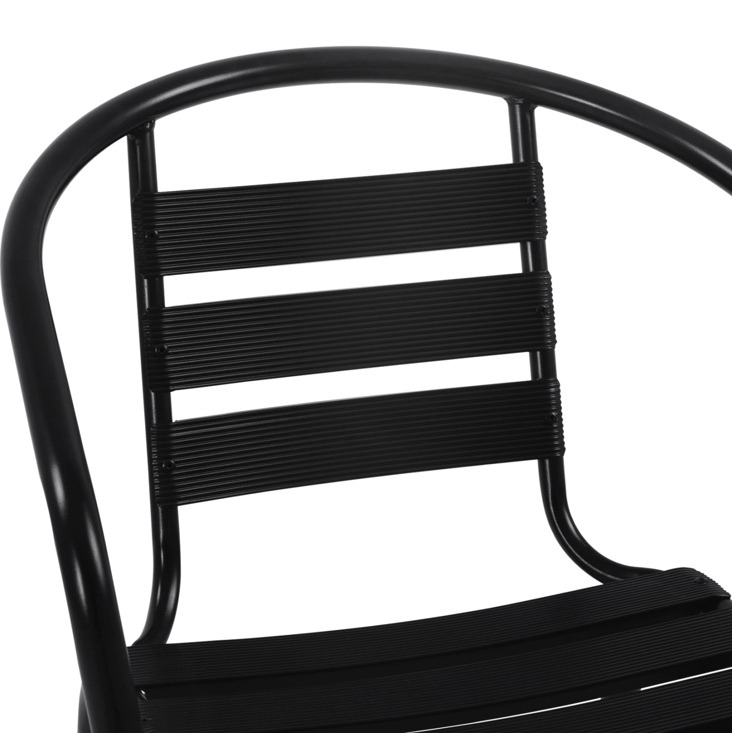 Градински комплект ADAM 5 части с маса 110x60см черен цвят