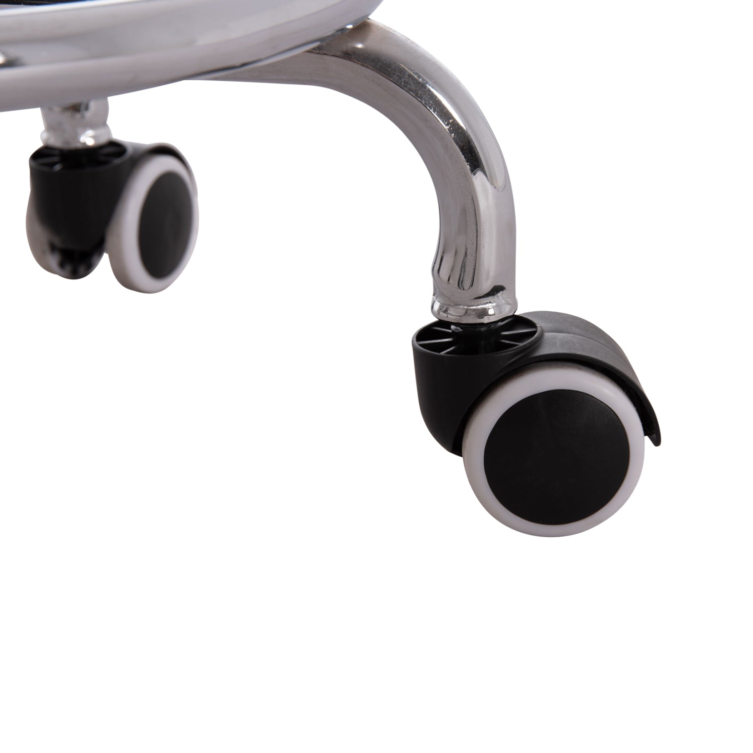 Дизайнерска въртяща се табуретка Iris черна pu homemarkt φ32x45-60hсм.