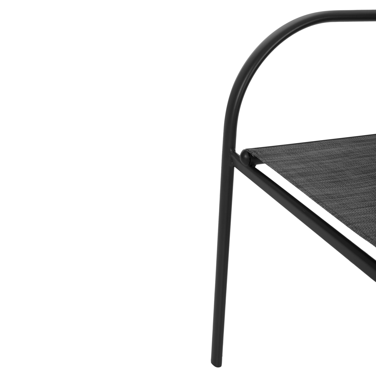 Градински комплект REDAN 5бр- маса 110/70 4 кресла в черно