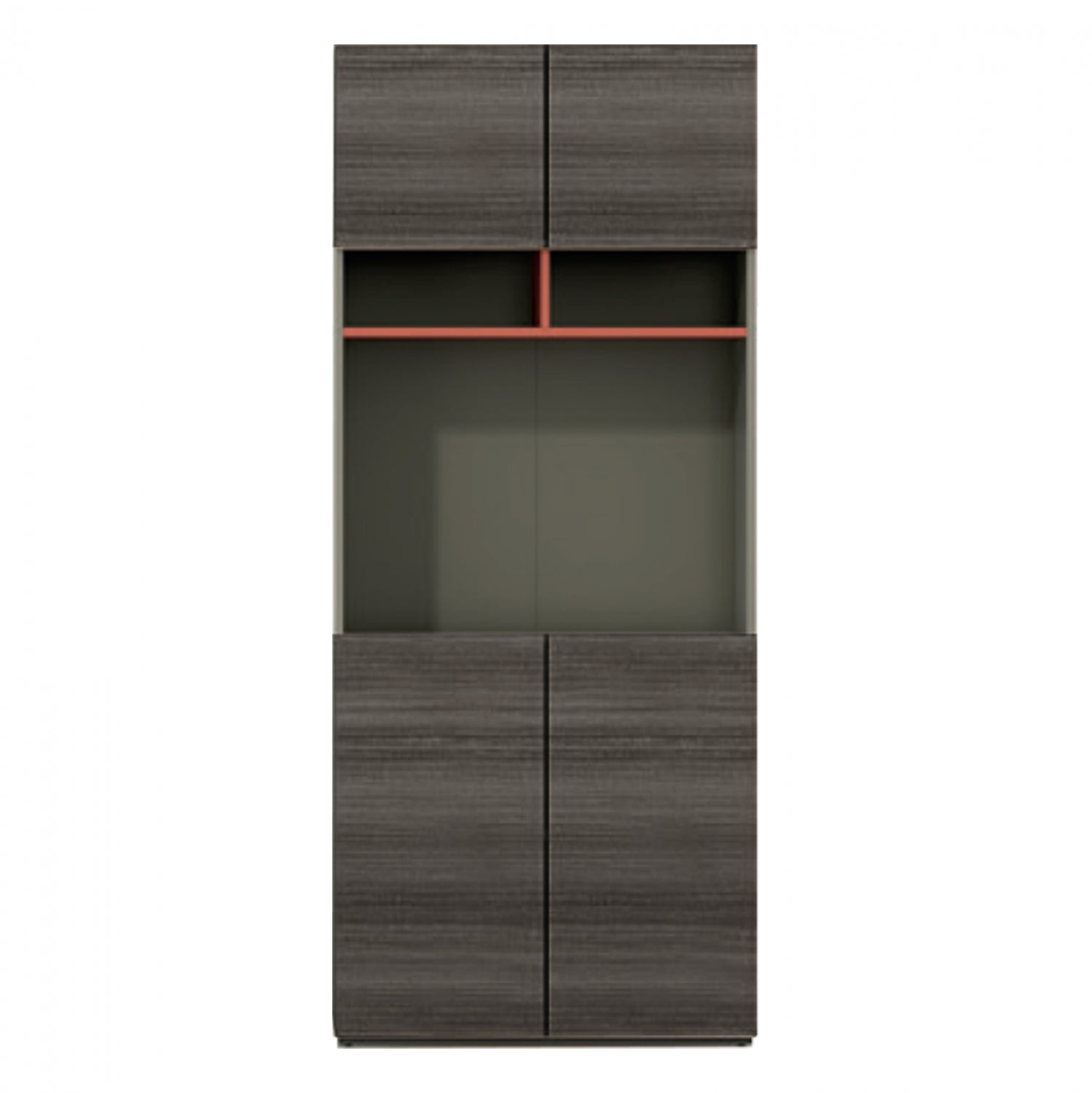 Библиотека LUX цвят мока-сив-оранжев  80X40X190см