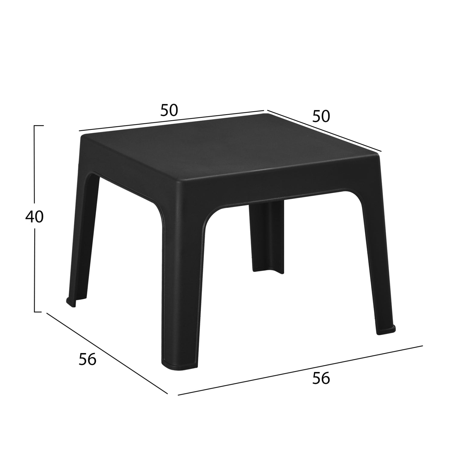 Комплект от 3 елегантни кресла и маса - черни