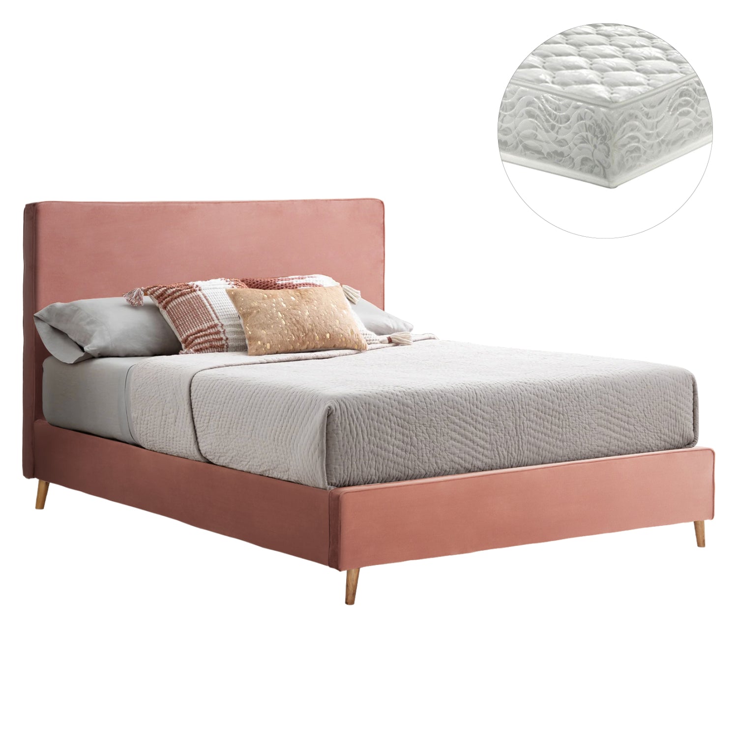 Легло с матрак indra rotted apple velvet -- за 160x200 см