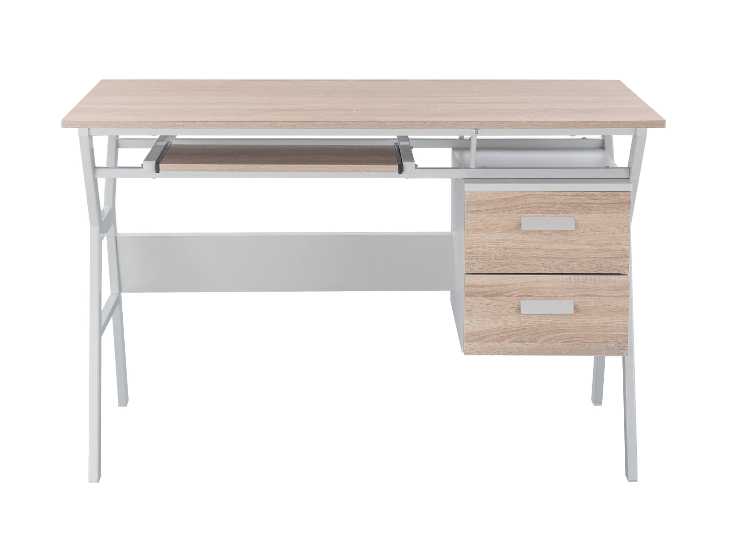 Офис бюро VITINO сонома-бял цвят 120X60X76см