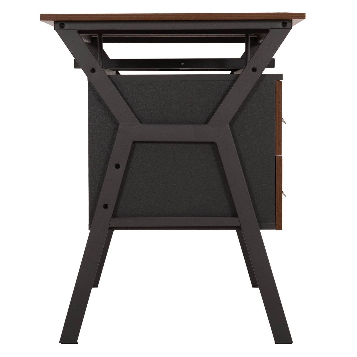 Офис бюро VITINO цвят орех-сив 120X60X76см