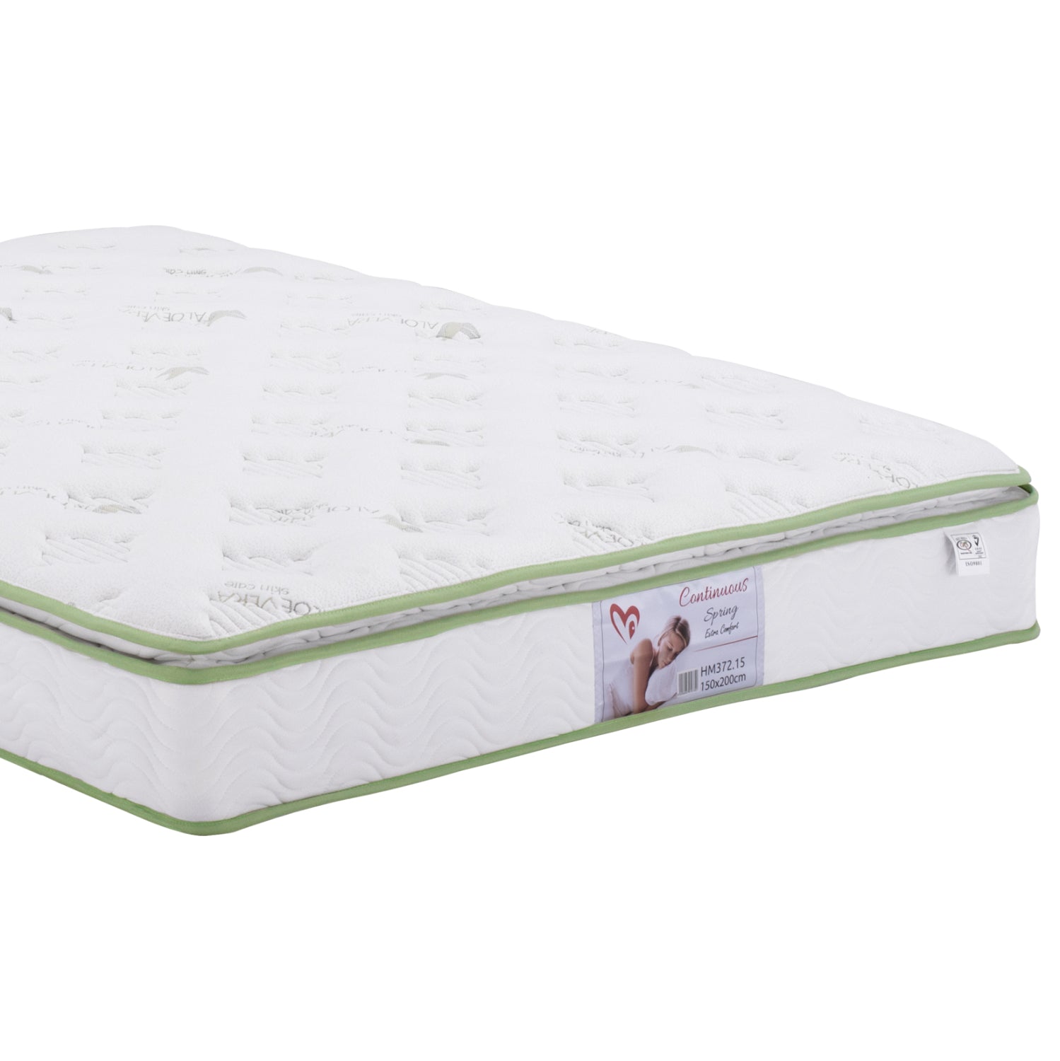 Двойно легло и матрак Candy метал/дърво /дъб= матрак 150x200см