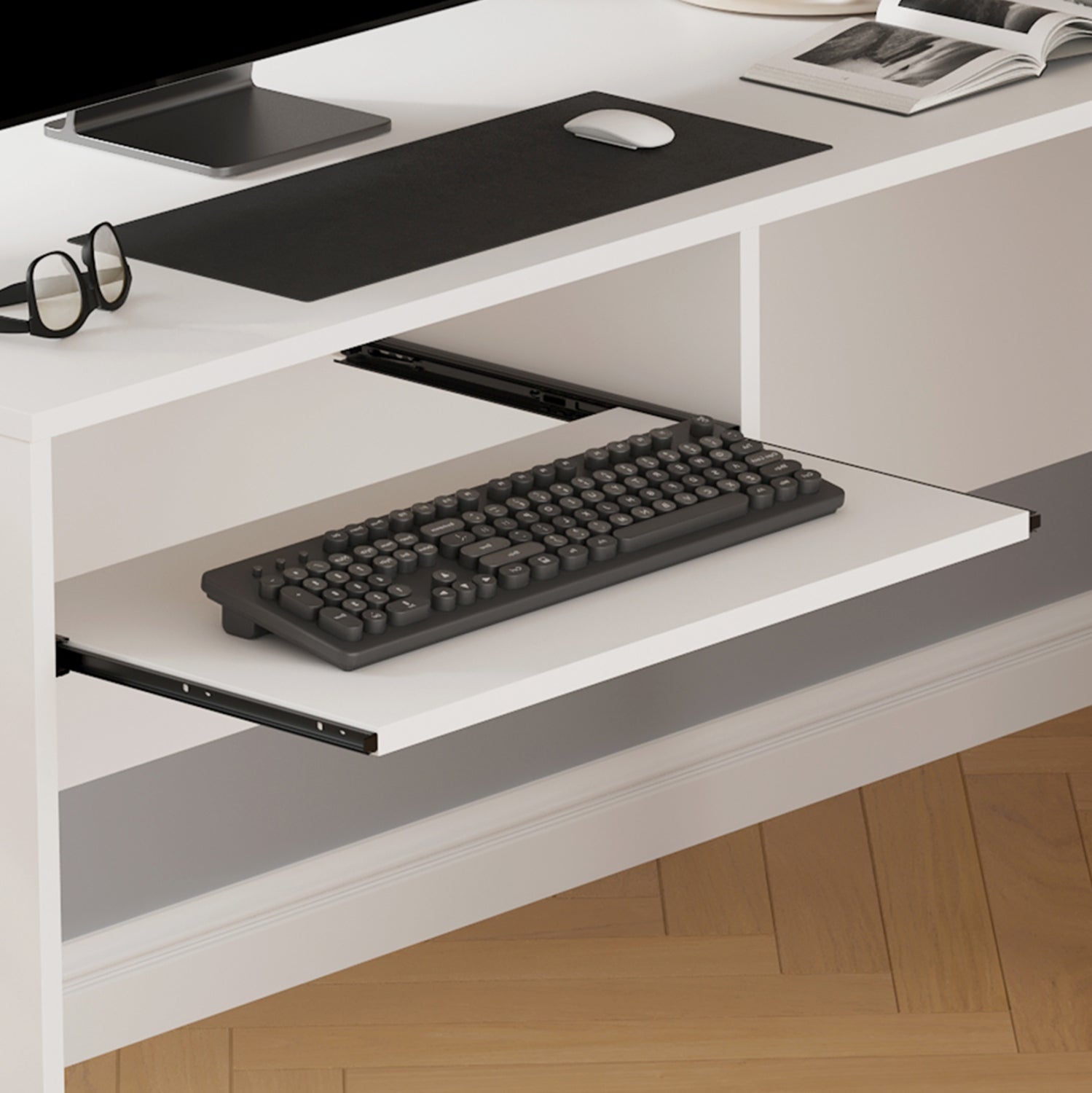 Офис бюро SHIG бял цвят 140x120x75см