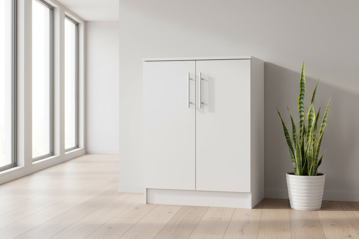 Шкаф за обувки EMERIE бял цвят/60X40.5X80 см.